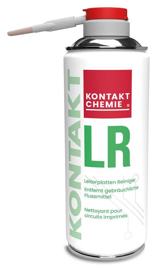 Leiterplattenreiniger KONTAKT LRProduktbeschreibung Hochwirksame Reiniger für Leiterplatten aller Art Insbesondere auf die effektive Flussmitte
