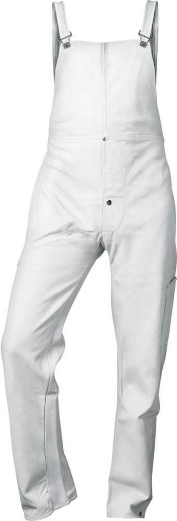 Schweißerkleidung aus RindvolllederAusführung Jacke Verdeckte Knopfleiste Druckknöpfe StehkragenAusführung Hose Mit ZollstocktascheMat