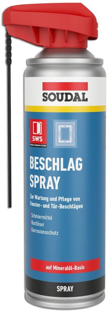 Beschlagspray Dünnflüssiges, mineralölbasiertes Schmieröl mit sehr guter Kriechwirkung, um auch schwer erreichbare Stellen zu benetzen Spezi