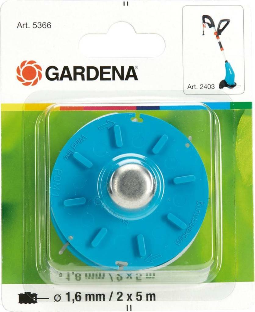 Ersatzfadenspule zu Trimmer ClassicCut plusEinsatz für Turbotrimmer 2403Fadenvorrat 2 x 5 m
