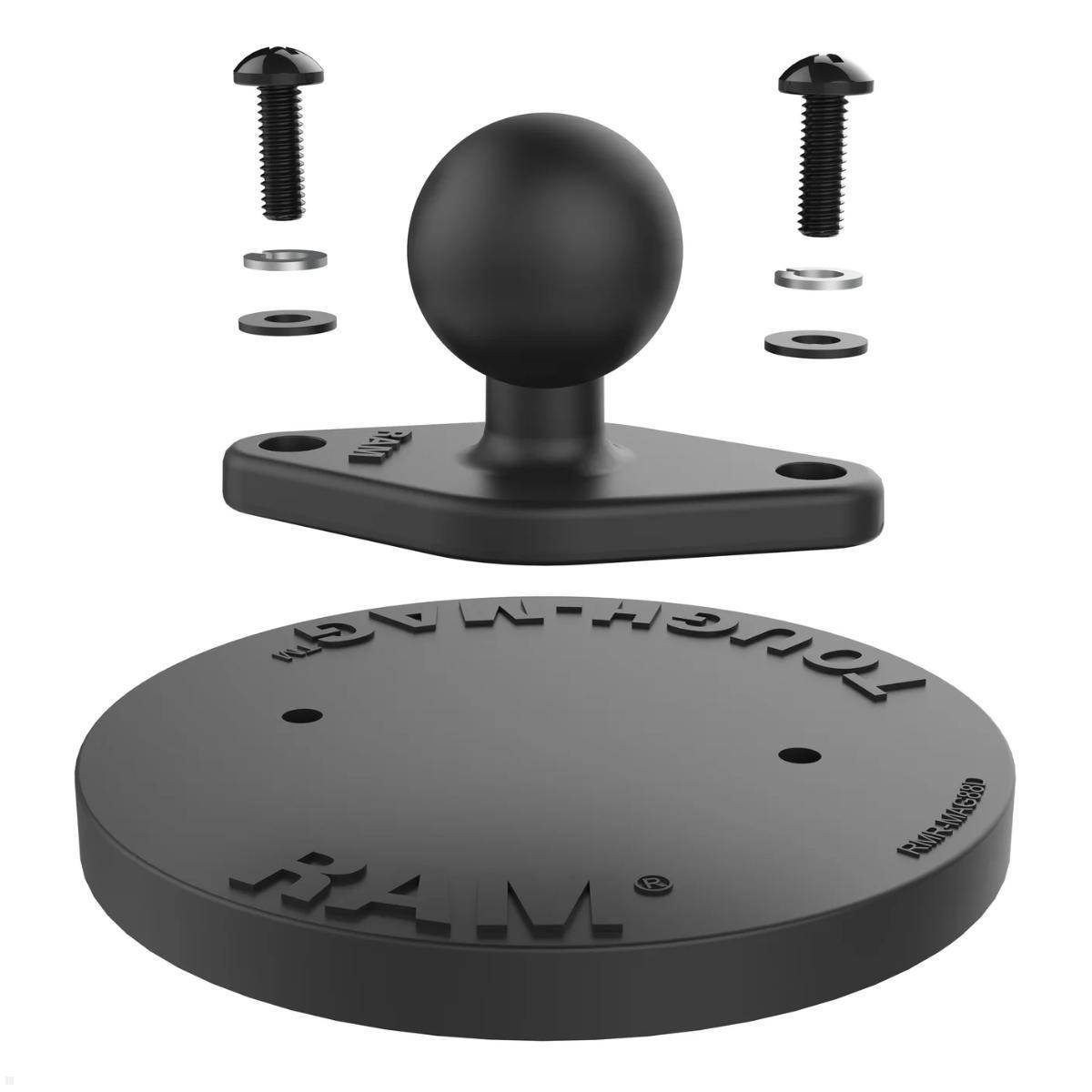 RAM Mounts Tough-Mag Basisplatte magnetisch 88 mm mit B-Kugel (RAM-B-238-MAG88U)