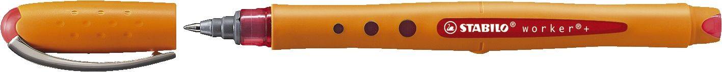 STABILO® 2016/40 Tintenroller - worker+ - fein - Einzelstift - rot