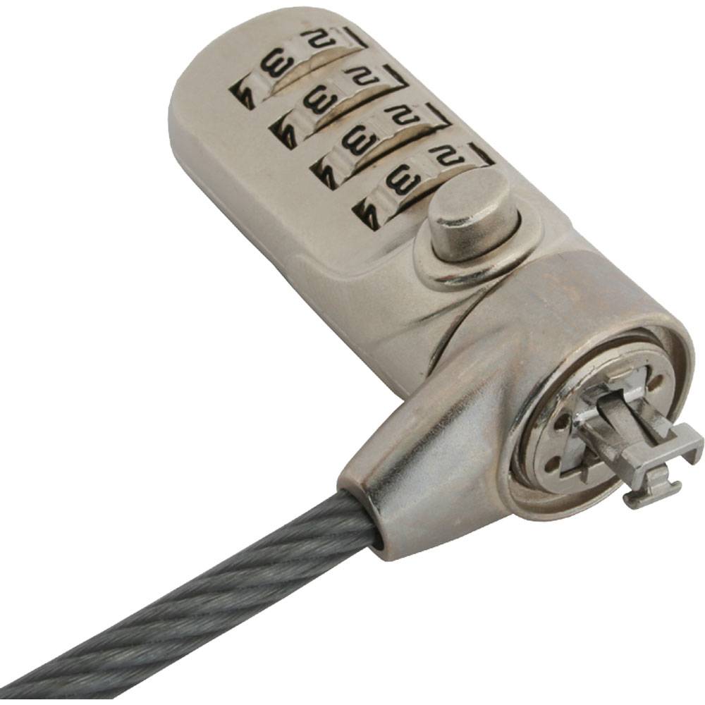 InLine® 55702 Notebook Sicherheitsschloss, mit Zahlenkombination, 4,4mm x 2m