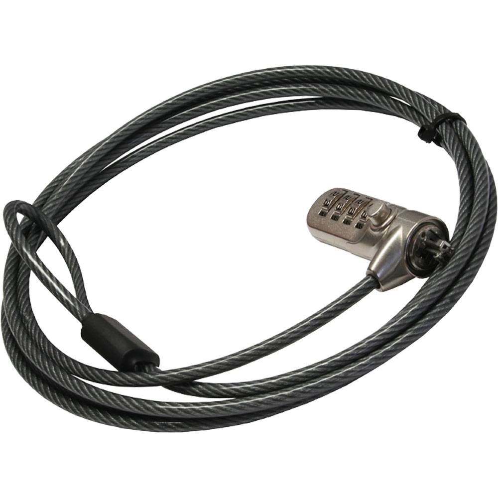 InLine® 55702 Notebook Sicherheitsschloss, mit Zahlenkombination, 4,4mm x 2m