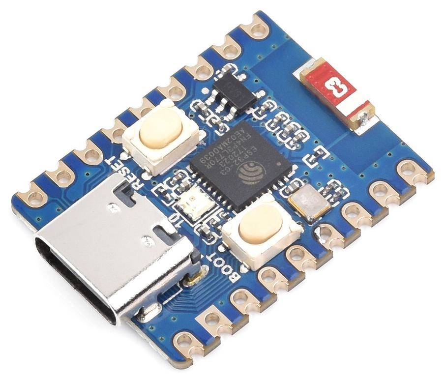 Waveshare ESP32-C3 Mini Mikrocontroller Dev Board, RISC-V, 160MHz, 400 KB SRAM, 4MB Flash - Ausführung: Ohne Header - Menge: 10 Stück