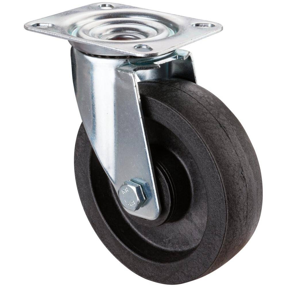 Transport-Lenkrolle - Anschraubplatte - Polyamid-Rad glasfaserverstärkt - Rad-Ø 125 mm - Bauhöhe 154,5 mm - Tragkraft 175 kg - Preis per Stück