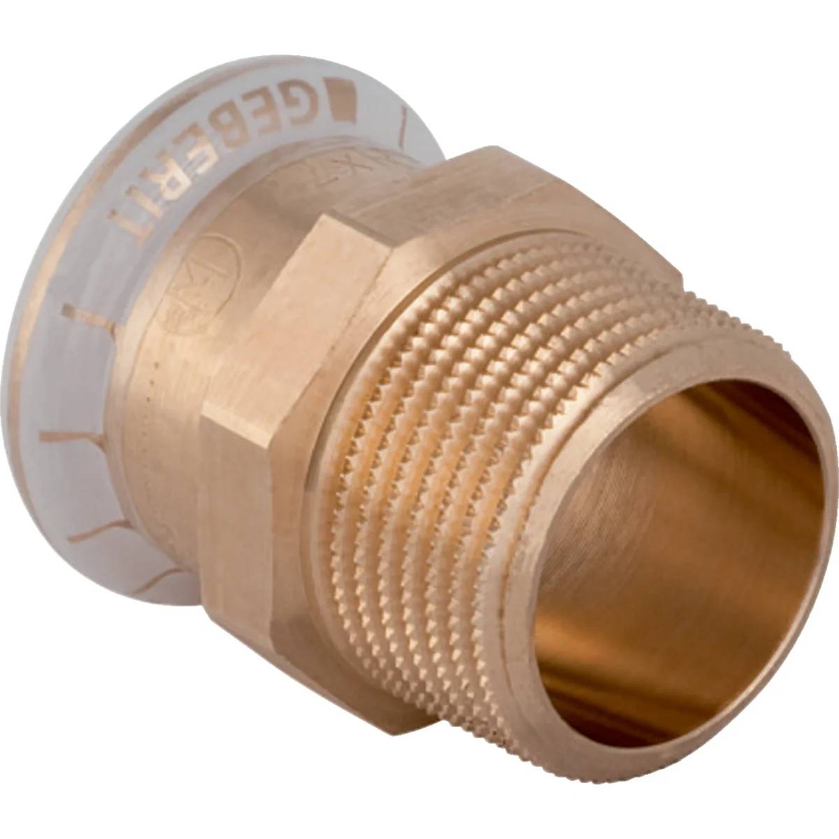 Geberit Übergangsfitting, Mapress Kupfer FKM, Ø18mm × R3/4", Außengewinde, Kupfer, 1 Stk.