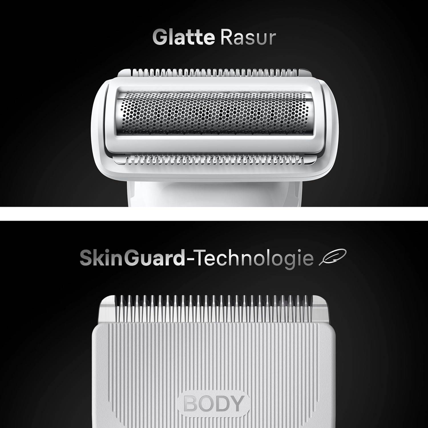 Braun Bodygroomer Series 7 Kabelloser Körperrasierer Herren BG7555 Grau + Etui