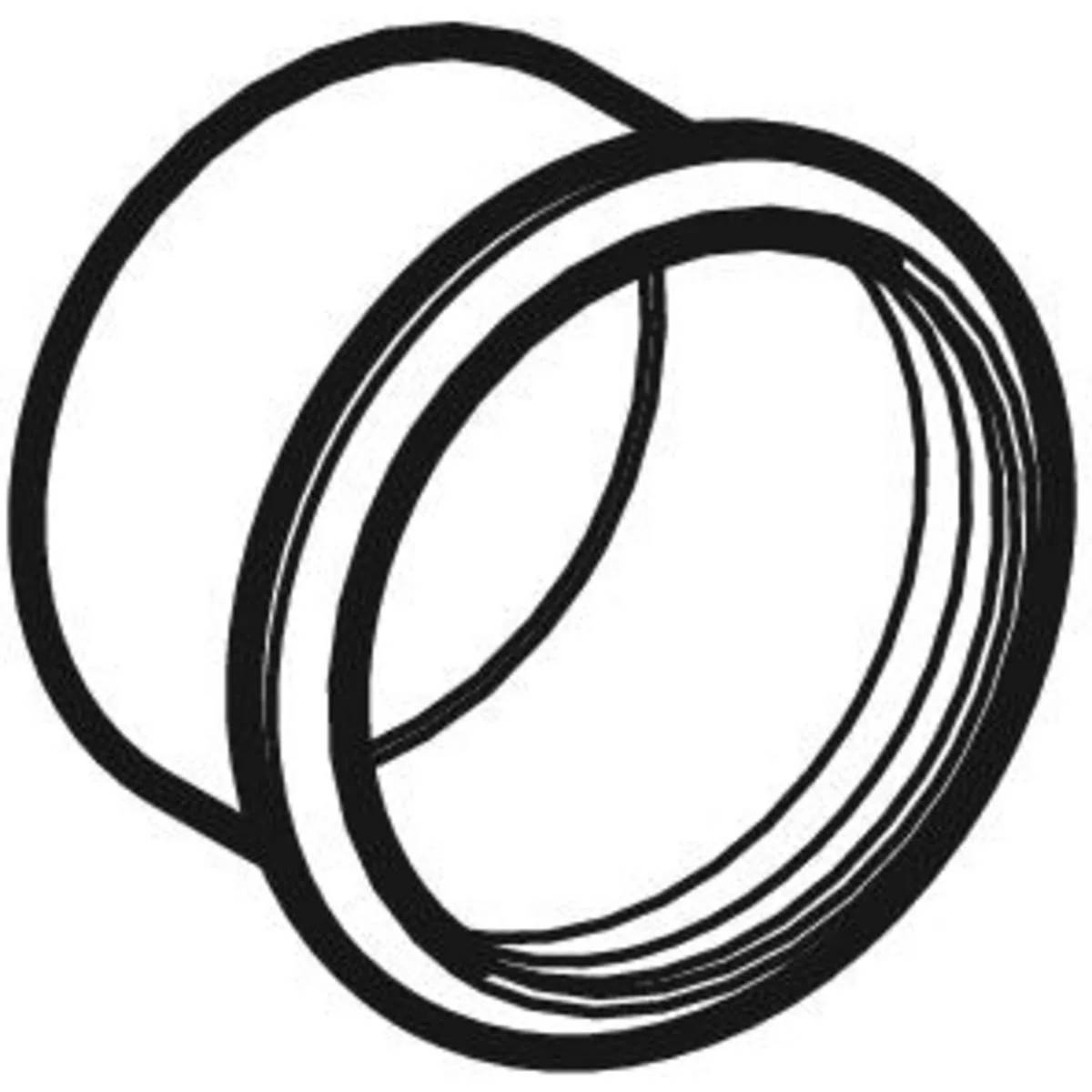 Geberit Edelstahl-Kappe Mapress, Ø22mm, Pressmuffe, CIIR-Dichtring, CrNiMo-Stahl, 5 Stk.