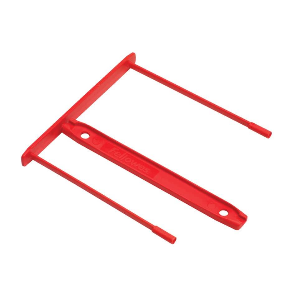 Fellowes® 0089602 Bankers Box® Archivclip - Kunststoff, rot, 100er Pack
