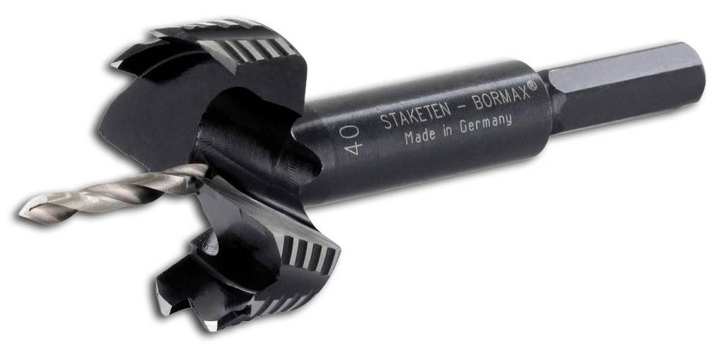 Forstnerbohrer Bormax 2.0 WS prima Staketen-BormaxLegierter WerkzeugstahlHSS-G VorbohrerAuswechselbare Zentrierspitze und VorbohrerMit Vorbohrer für