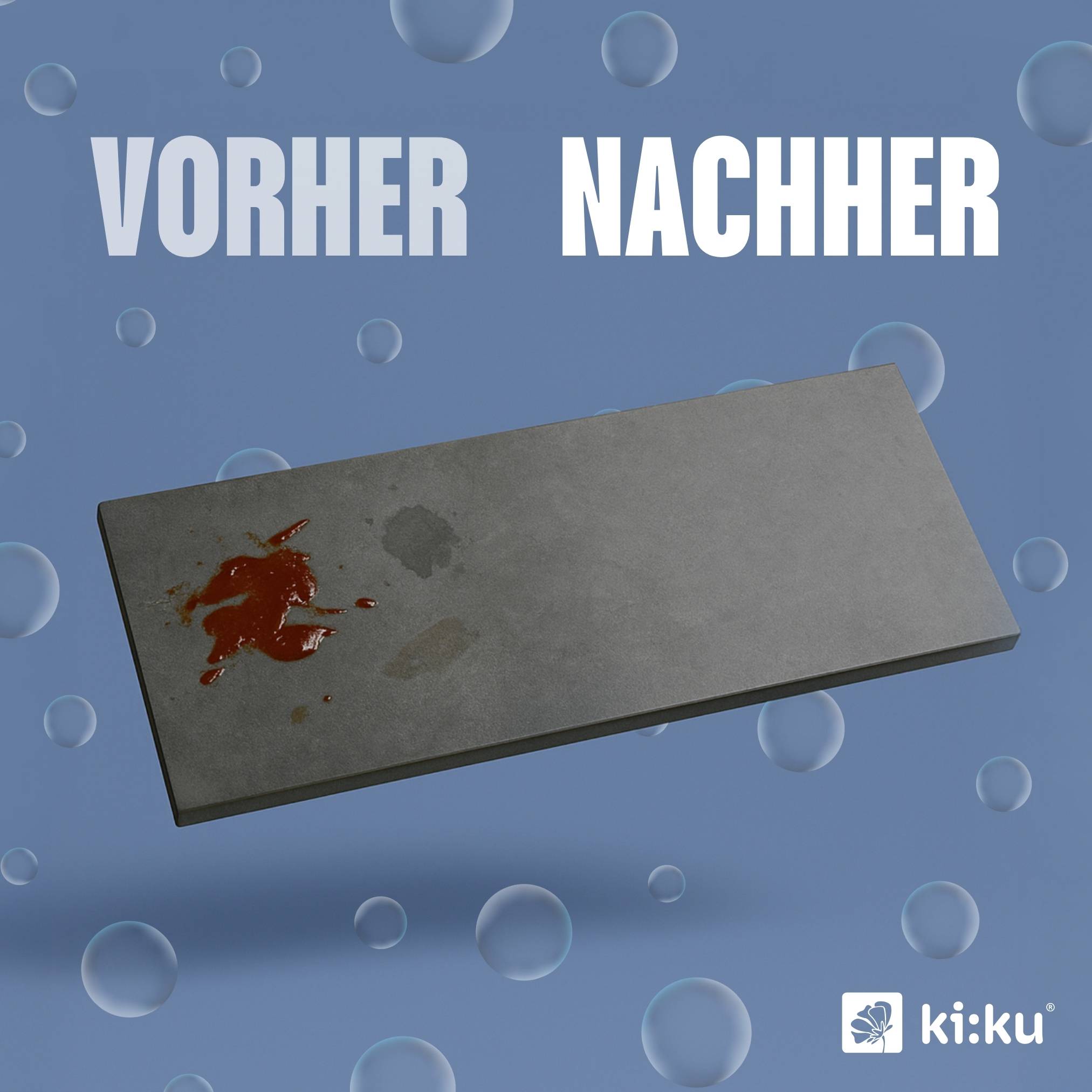 ki:ku Fliesen & Feinsteinzeug Reiniger - für streifenfreie Sauberkeit & porentiefe Reinigung