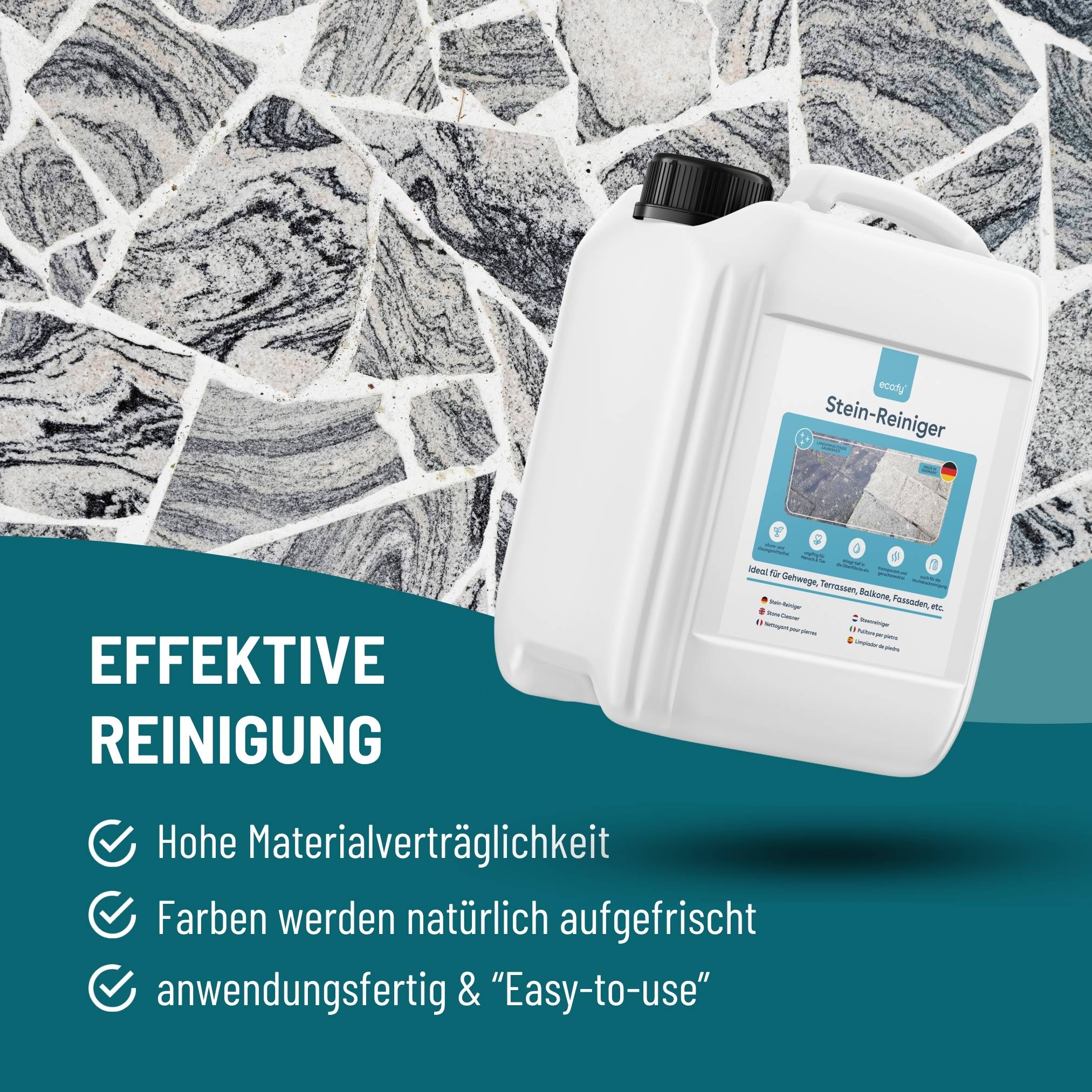 eco:fy Stein-Reiniger - säure- und chlorfreier Intensivreiniger