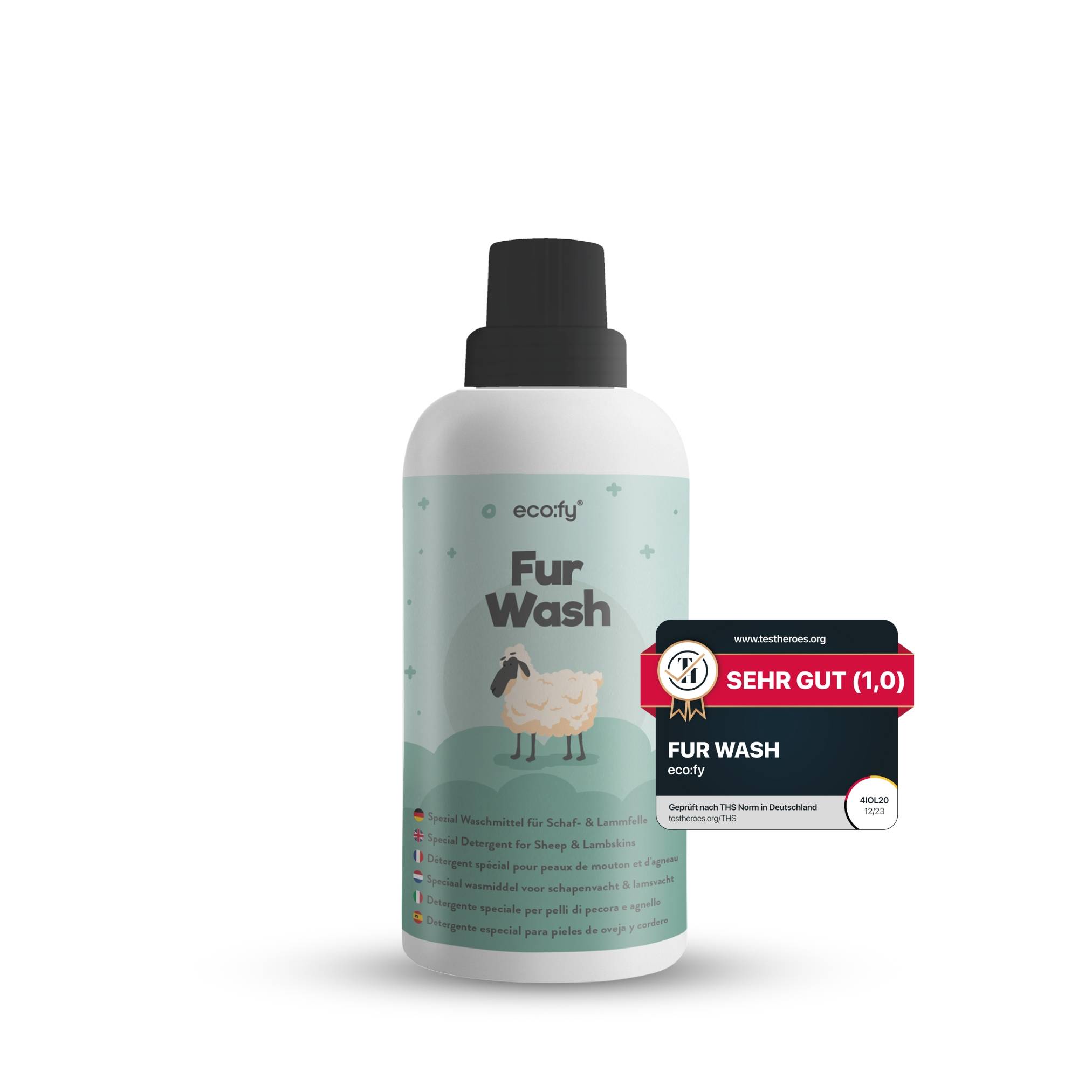 eco:fy Spezial Fell-Waschmittel - Waschmittel mit Lanolin für Schaf- & Lammfelle