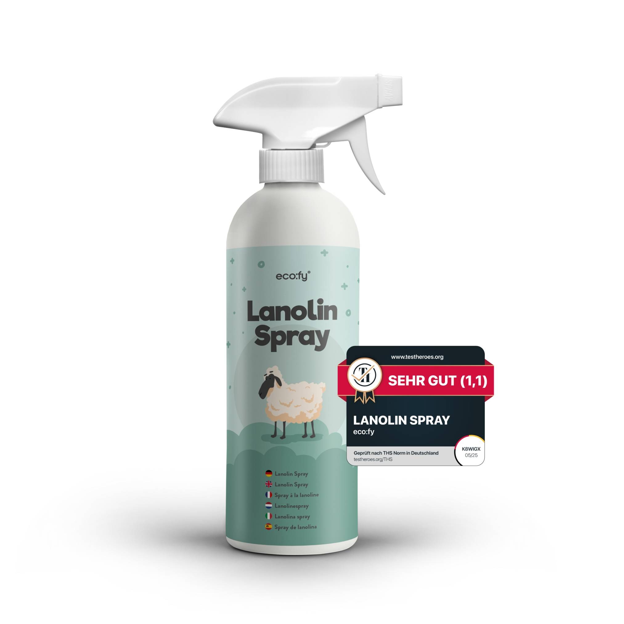 eco:fy Lanolin-Spray - flüssiges Wollfett als schnelle Pflege