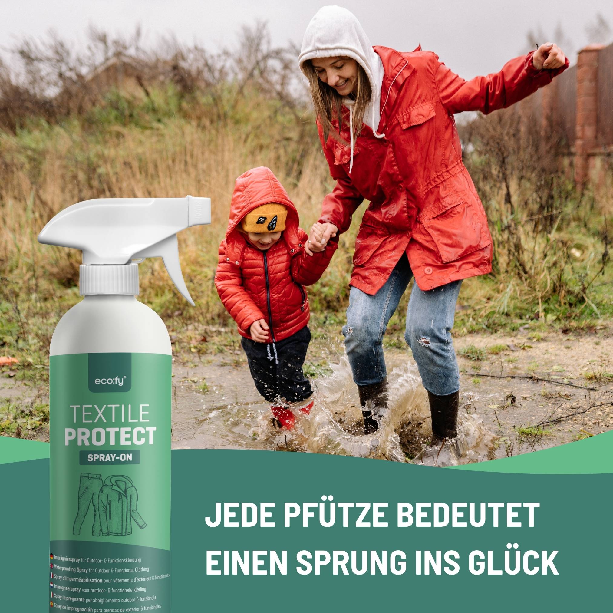 eco:fy Textil Imprägnierspray - Imprägnierung, Imprägniermittel, Wetterschutz, PFC-frei