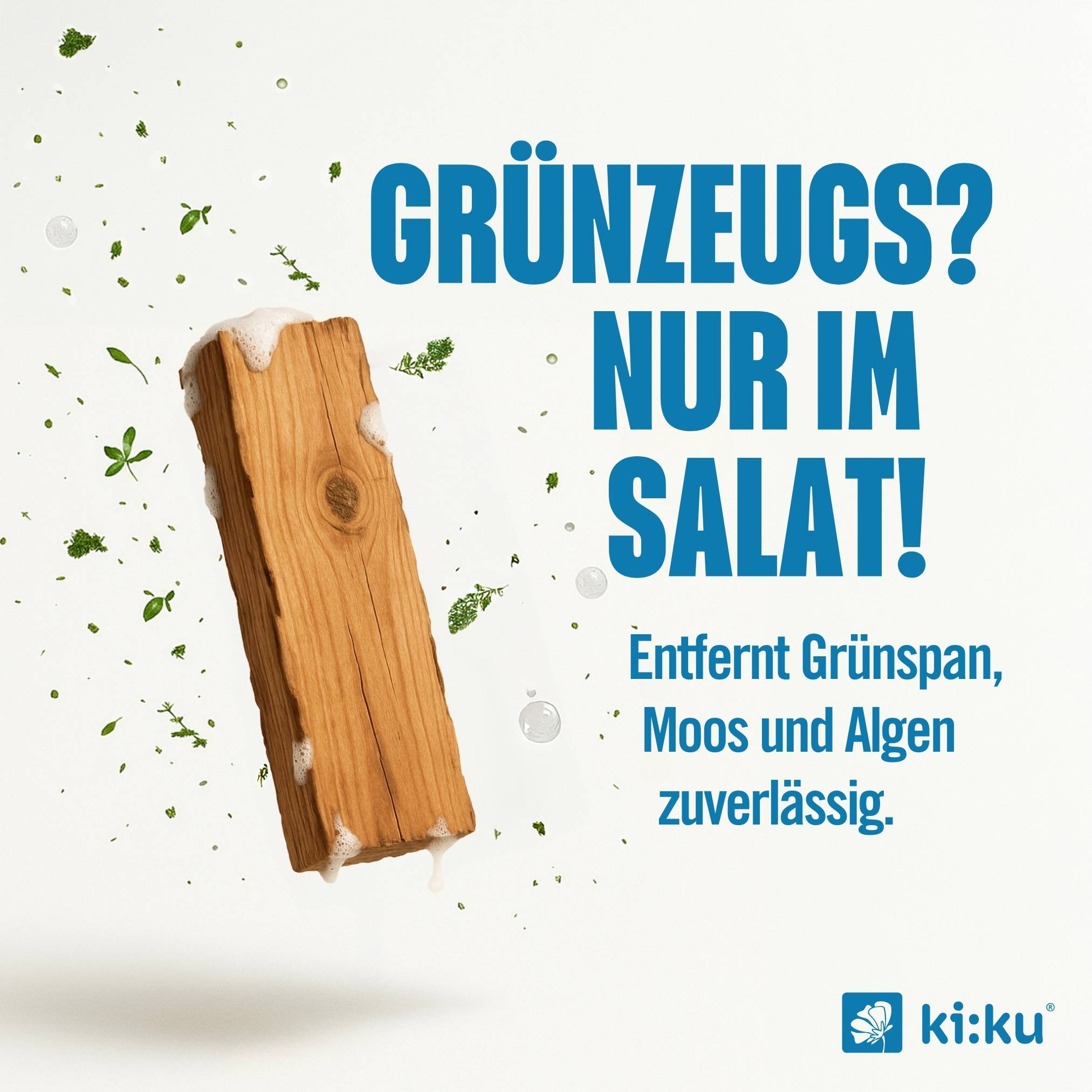 ki:ku Holz & WPC Reiniger - entfernt Schmutz & Grünbelag gründlich