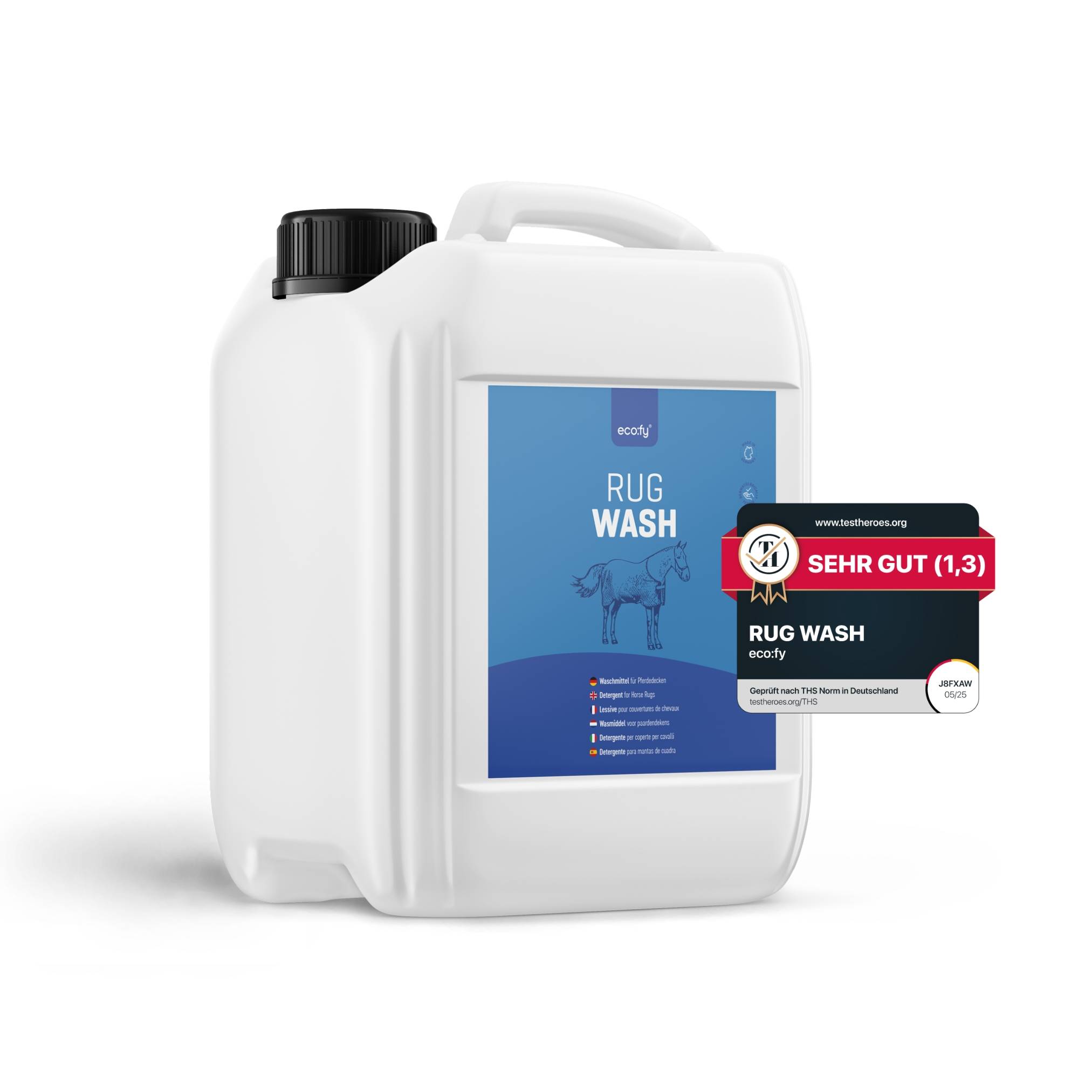 eco:fy Pferdedecken Waschmittel - Rug Wash, Deckenwaschmittel für Synthetik & Baumwolle