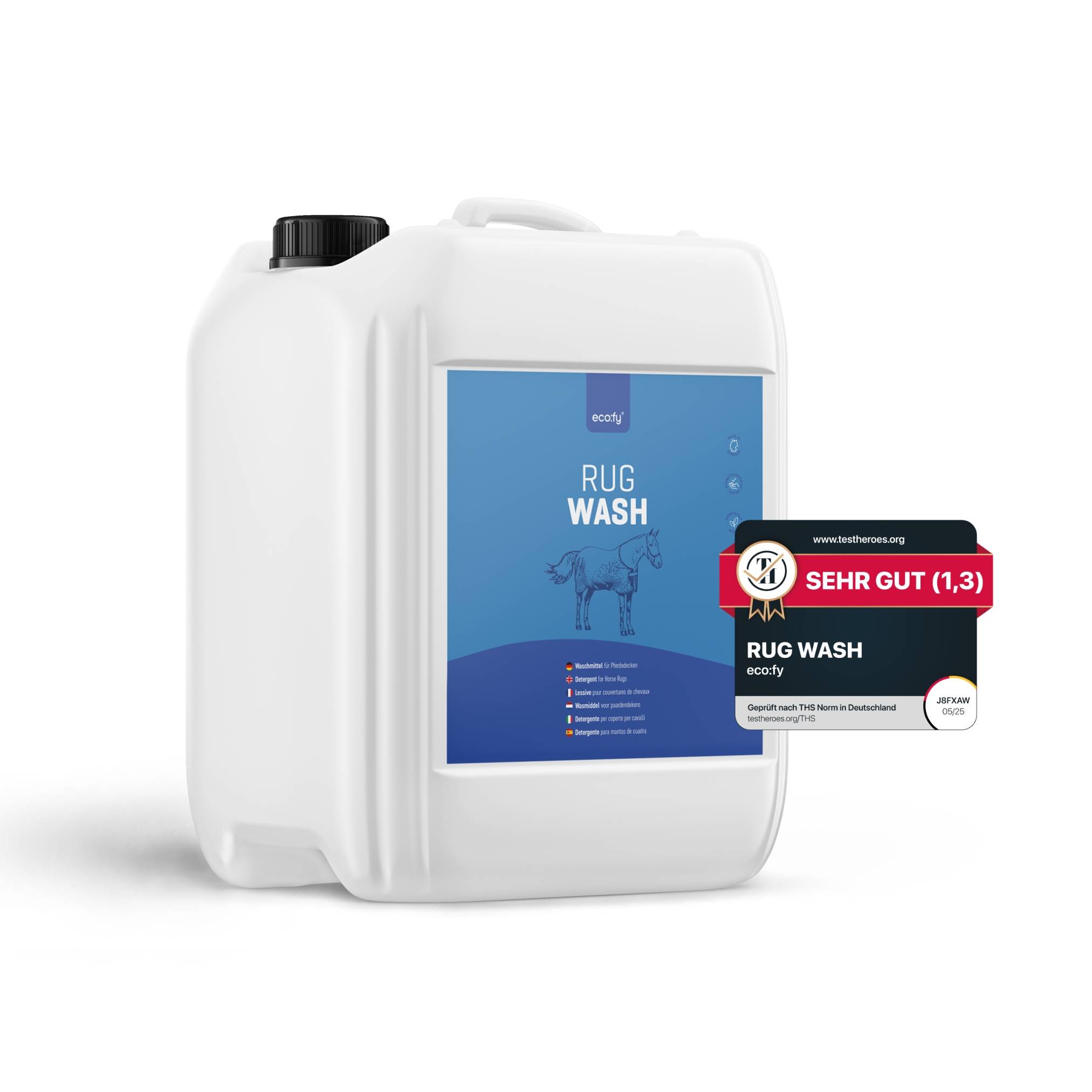eco:fy Pferdedecken Waschmittel - Rug Wash, Deckenwaschmittel für Synthetik & Baumwolle