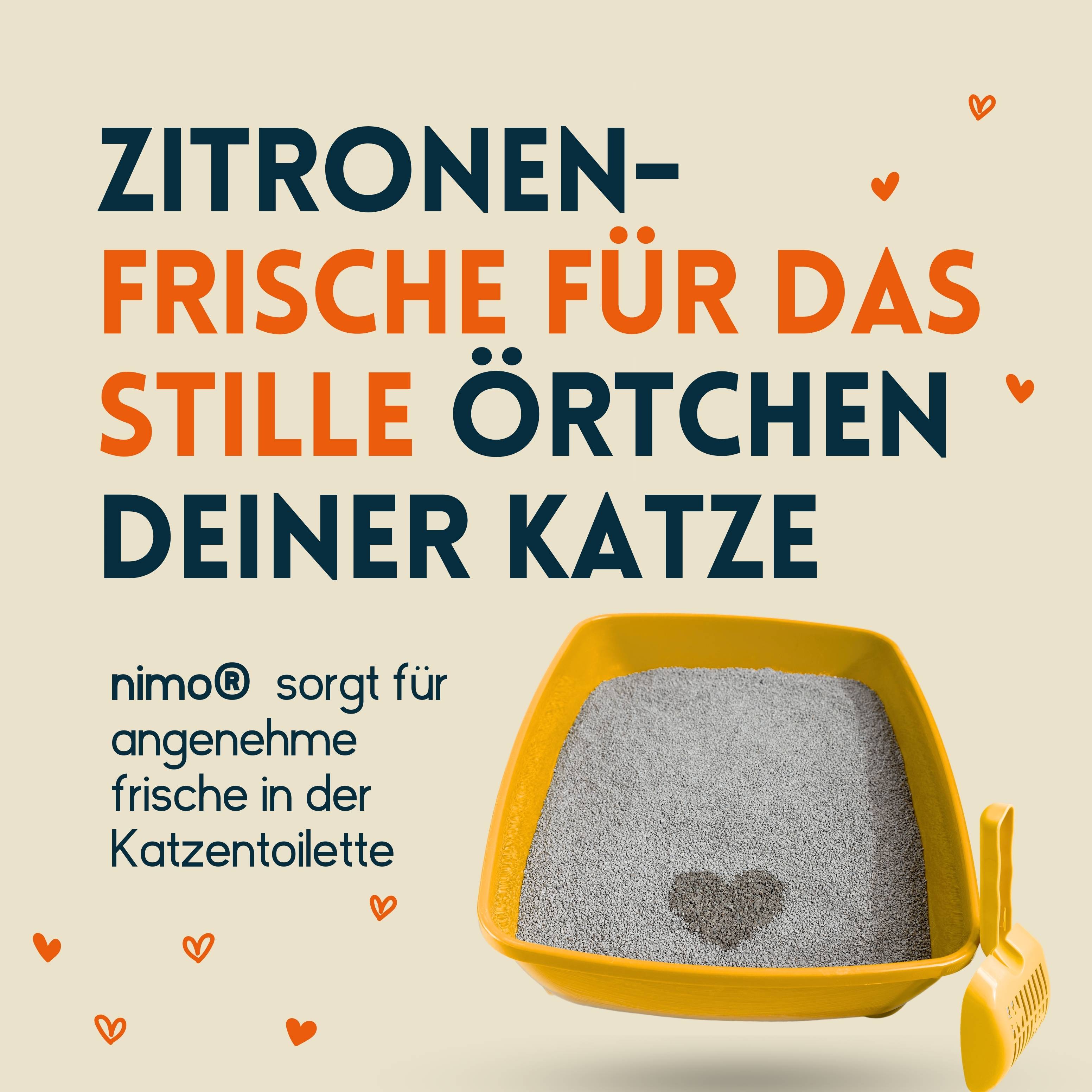 nimo Katzenklo Geruchsentferner - Neutralisierendes Spray gegen Gerüche und Urin