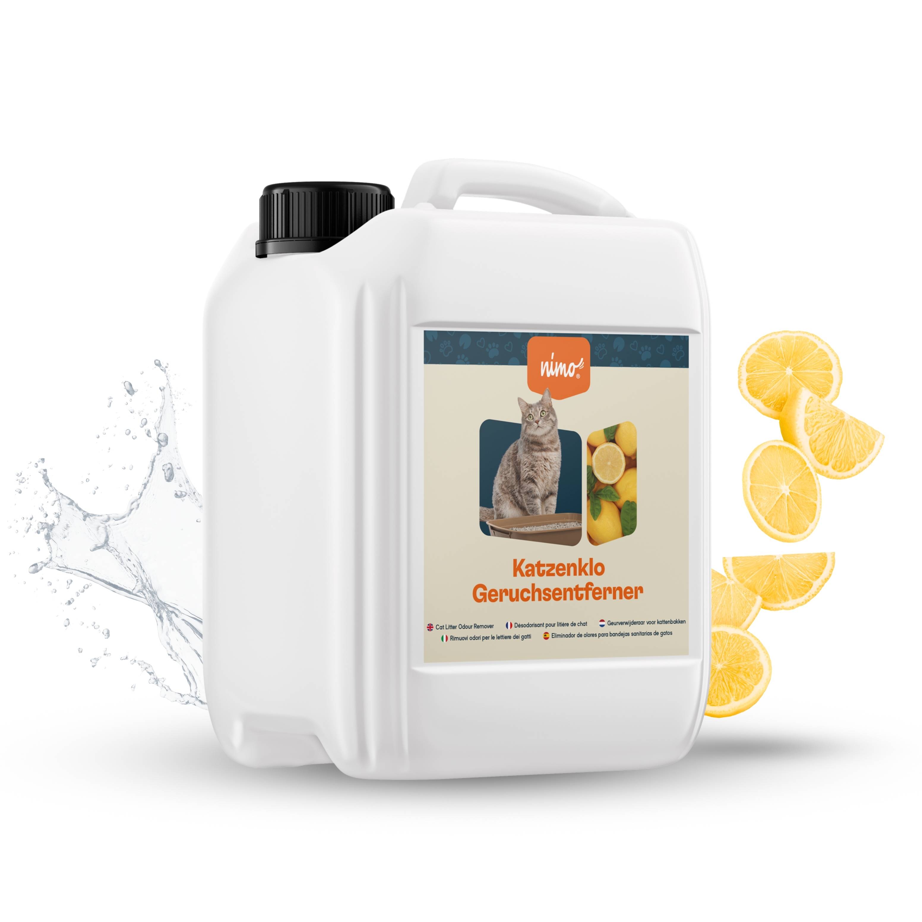 nimo Katzenklo Geruchsentferner - Neutralisierendes Spray gegen Gerüche und Urin