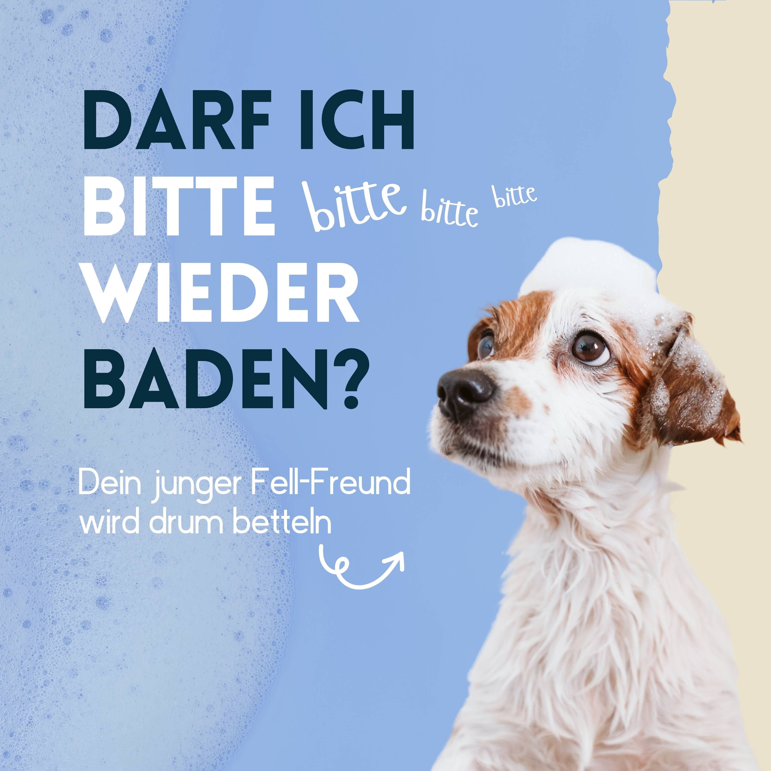 nimo Welpen Shampoo sensitiv - ohne Duftstoffe & pH-Neutral für alle Rassen