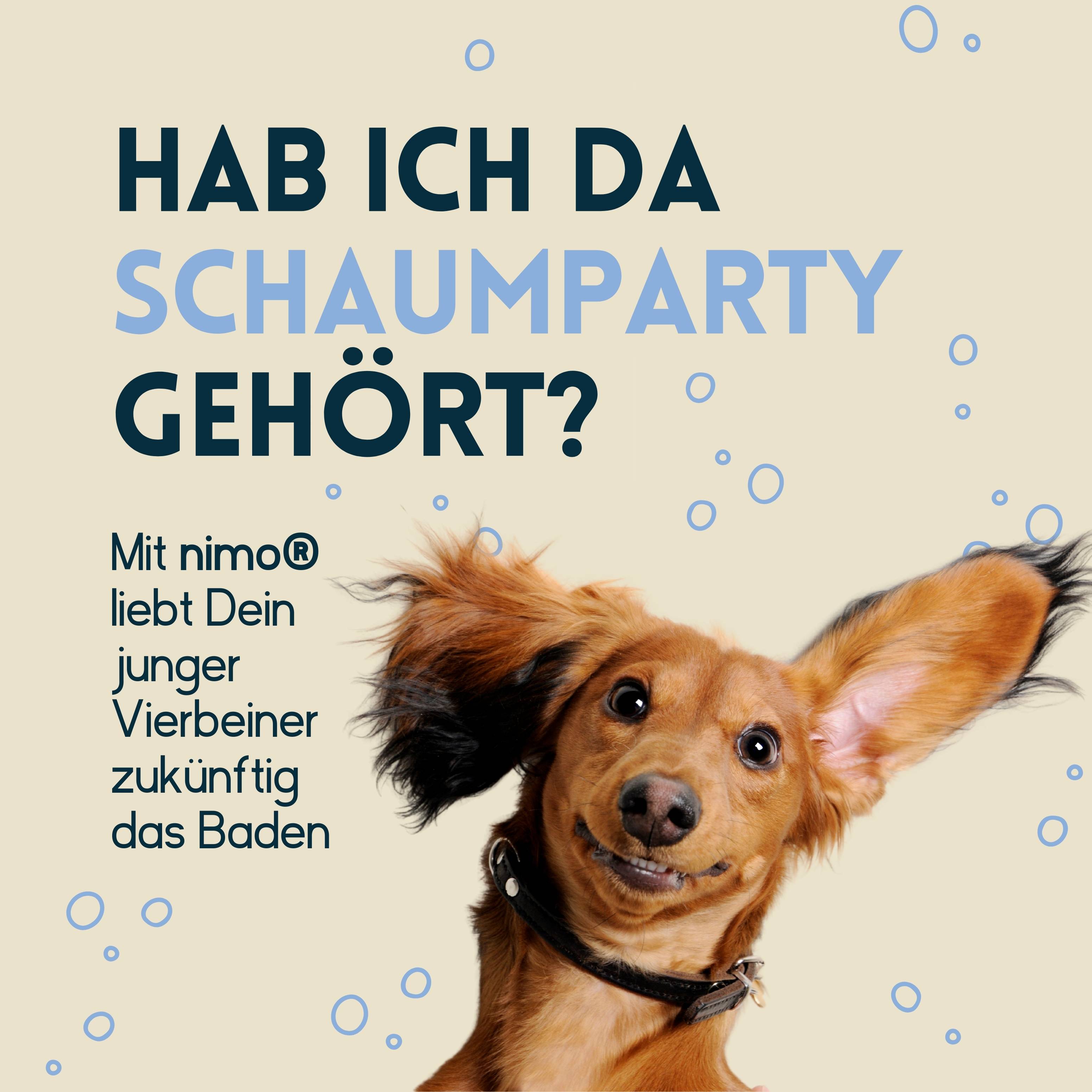 nimo Welpen Shampoo sensitiv - ohne Duftstoffe & pH-Neutral für alle Rassen