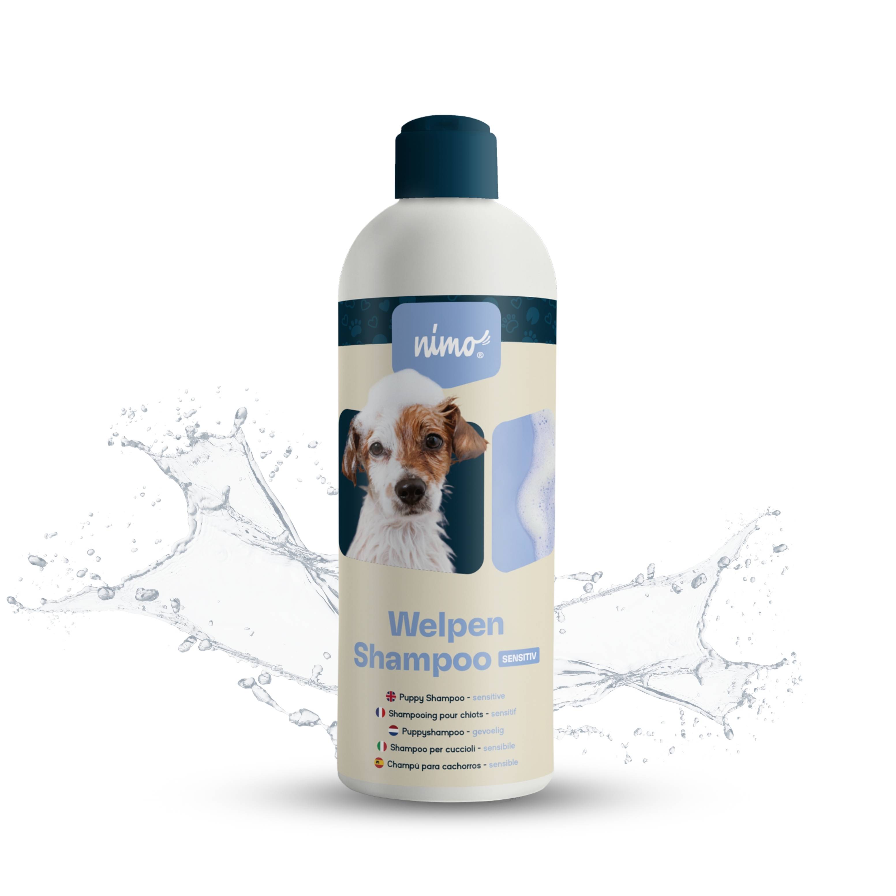nimo Welpen Shampoo sensitiv - ohne Duftstoffe & pH-Neutral für alle Rassen