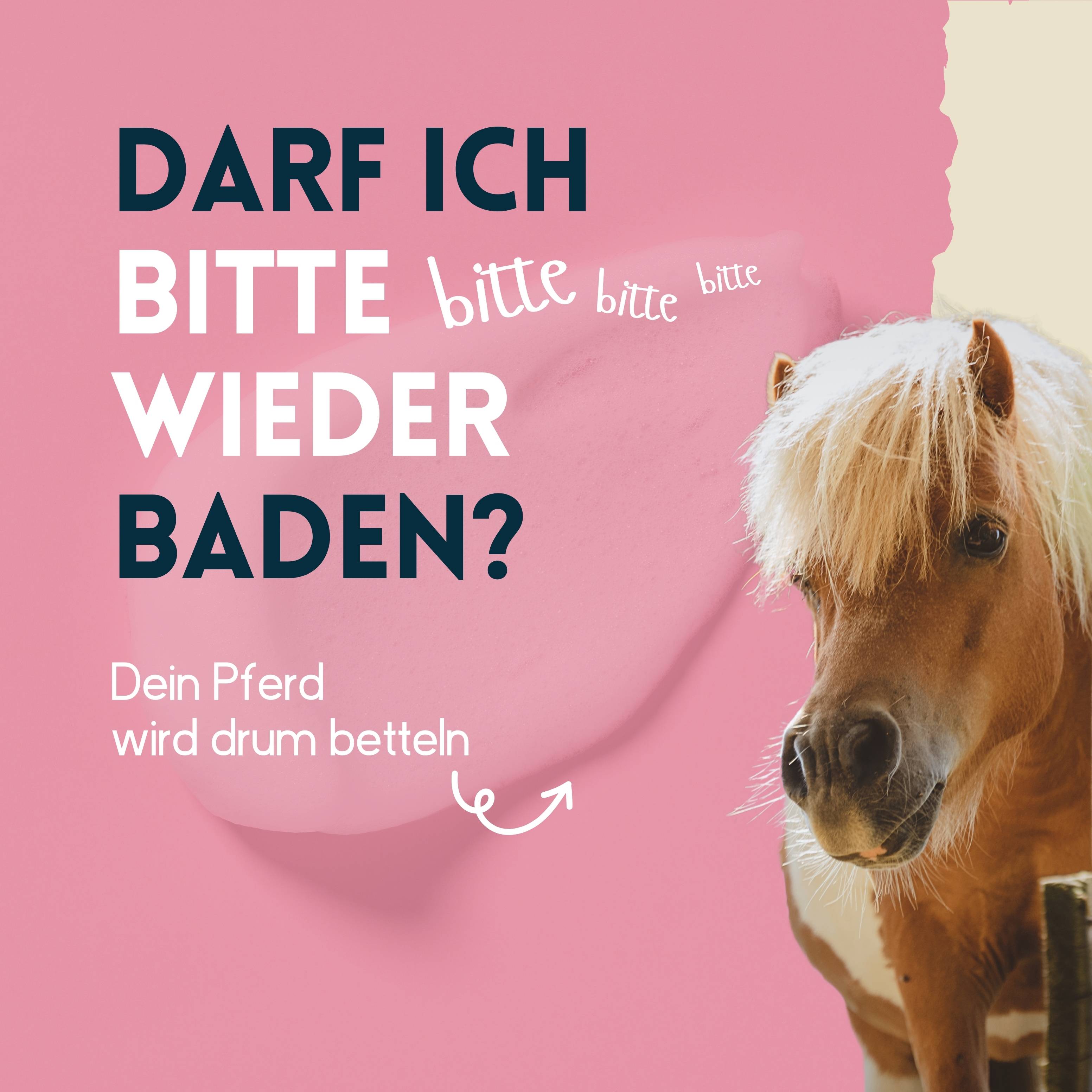 nimo Pferde Shampoo sensitiv - ohne Duftstoffe & pH-Neutral für alle Rassen