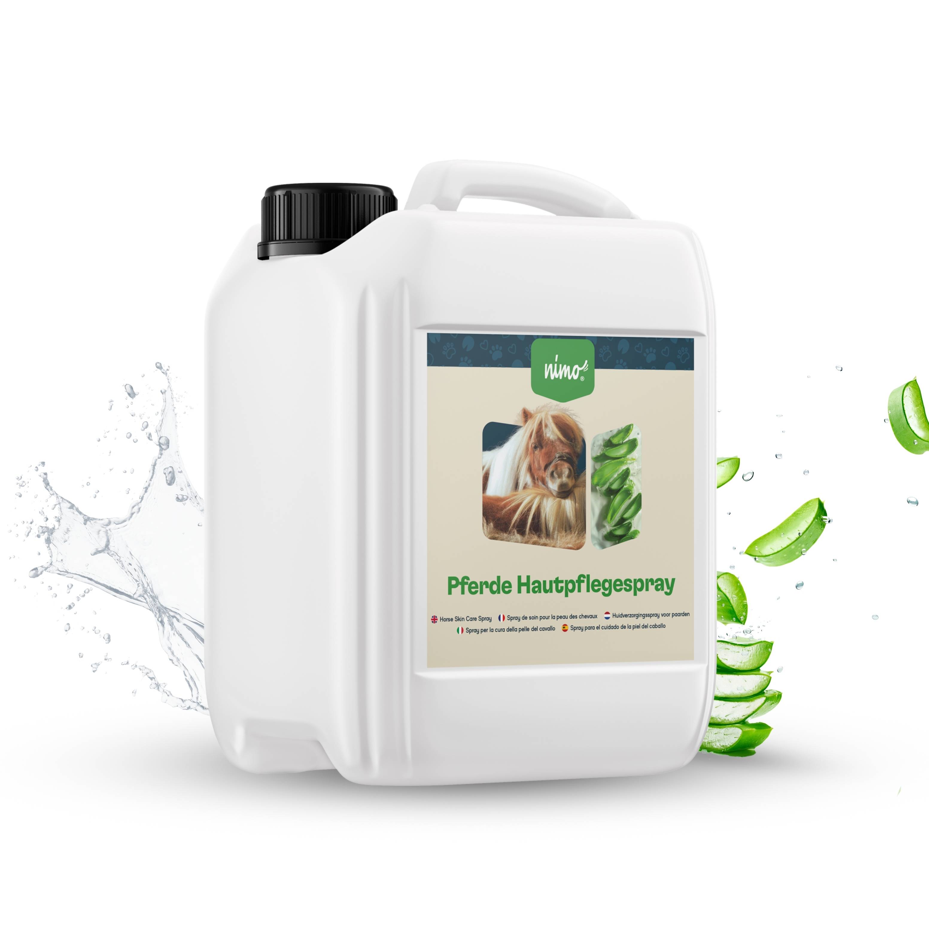 nimo Pferde Hautpflegespray - mit Aloe Vera & Panthenol gegen Juckreiz und gereizte Haut