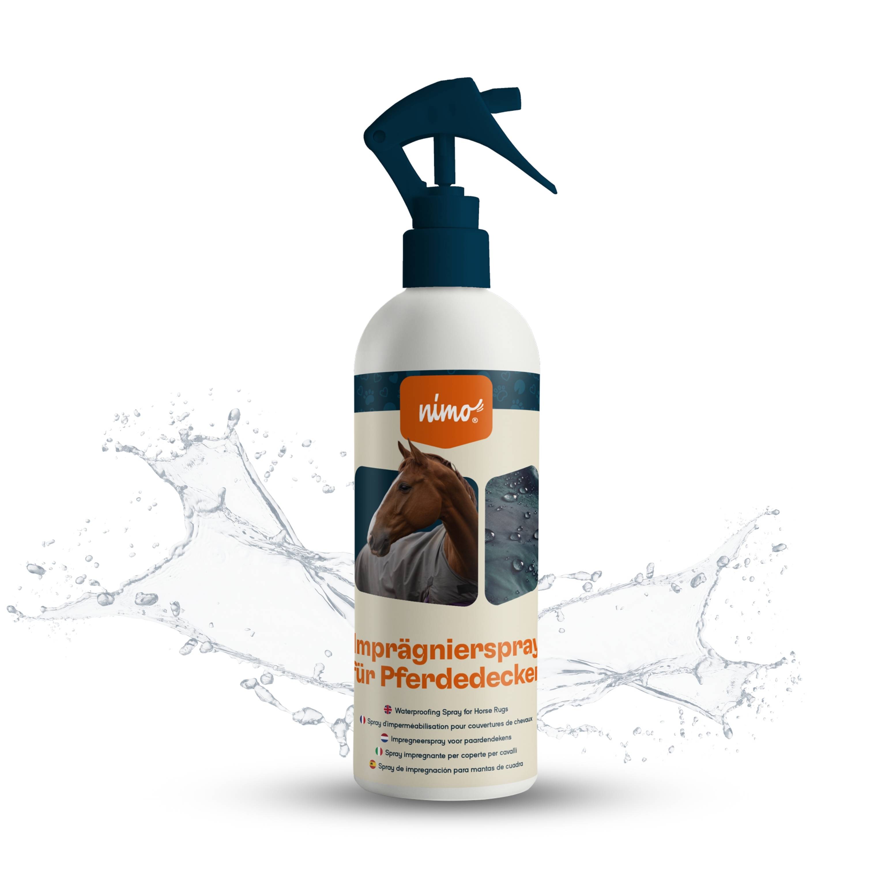 nimo Imprägnierspray für Pferdedecken - Versiegelung zum Schutz gegen Nässe & Schmutz