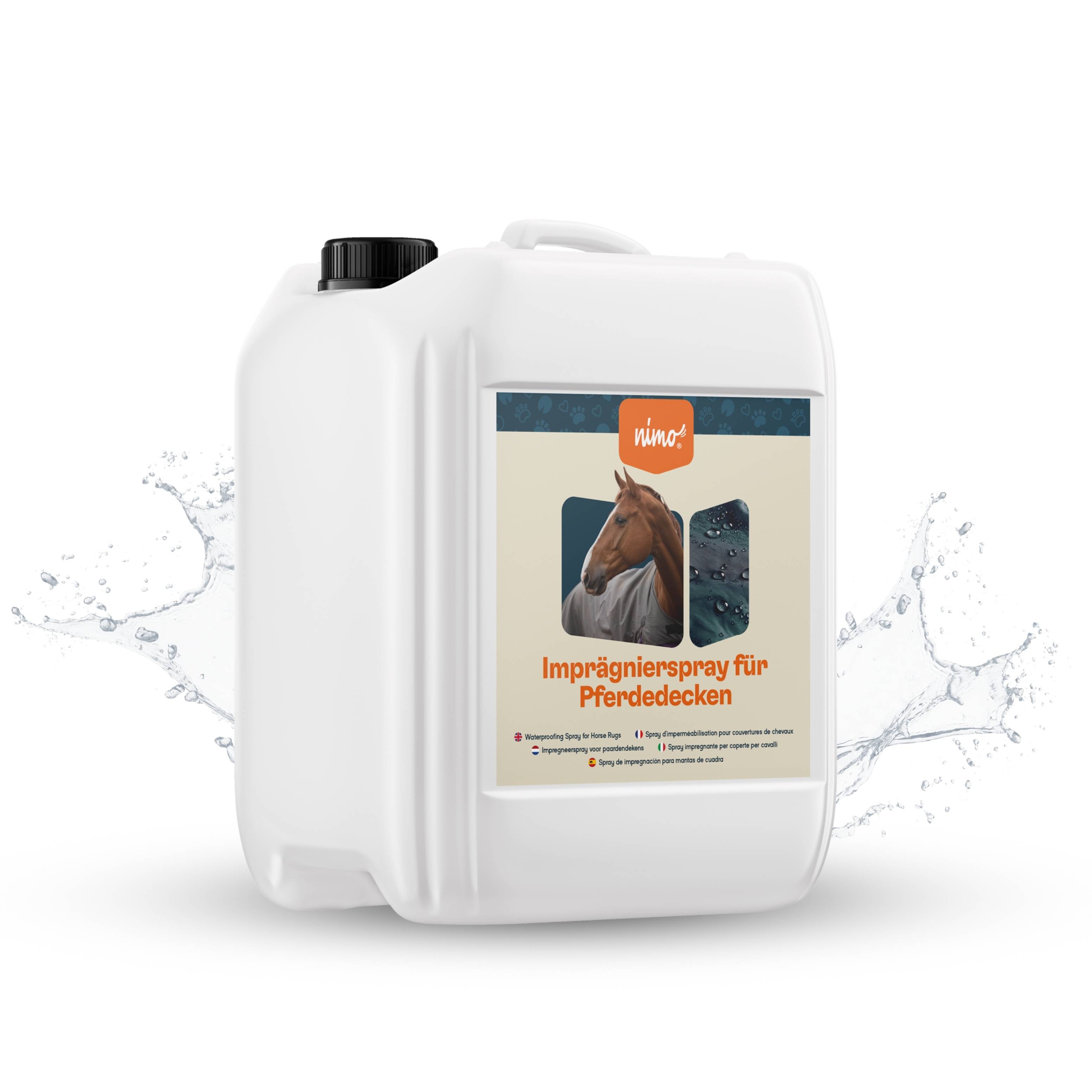 nimo Imprägnierspray für Pferdedecken - Versiegelung zum Schutz gegen Nässe & Schmutz