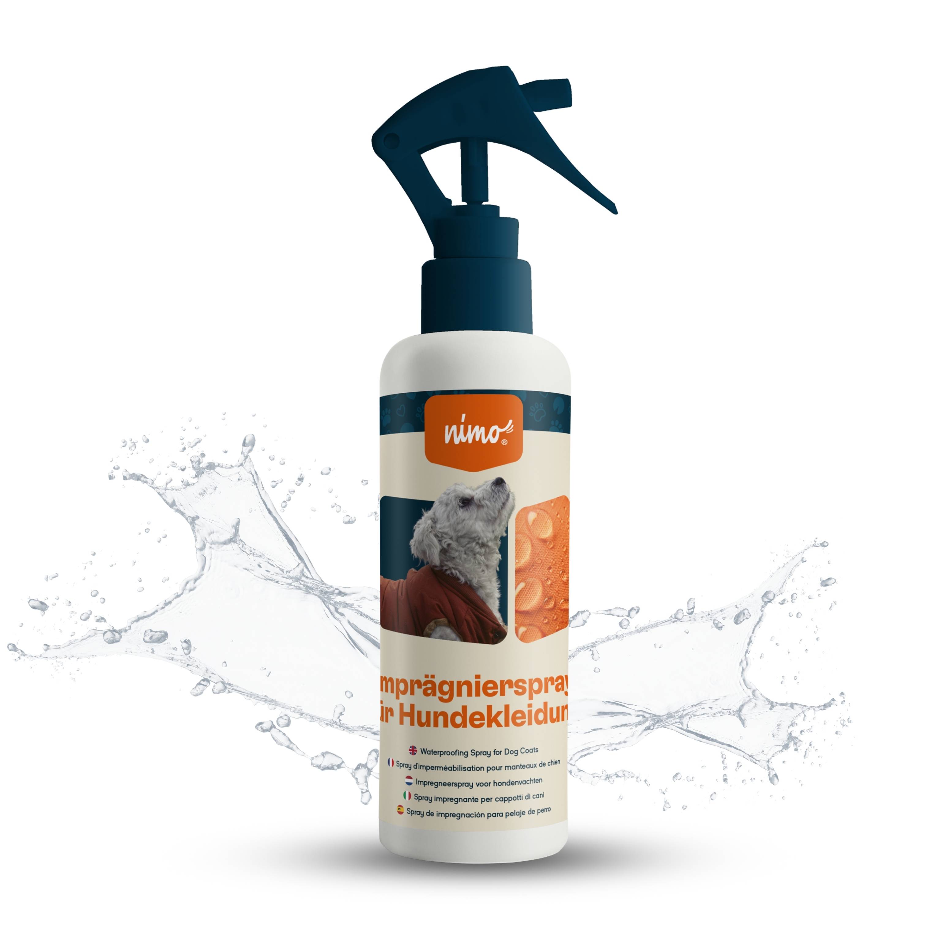 nimo Imprägnierspray für Hundebekleidung - Versiegelung zum Schutz gegen Nässe & Schmutz