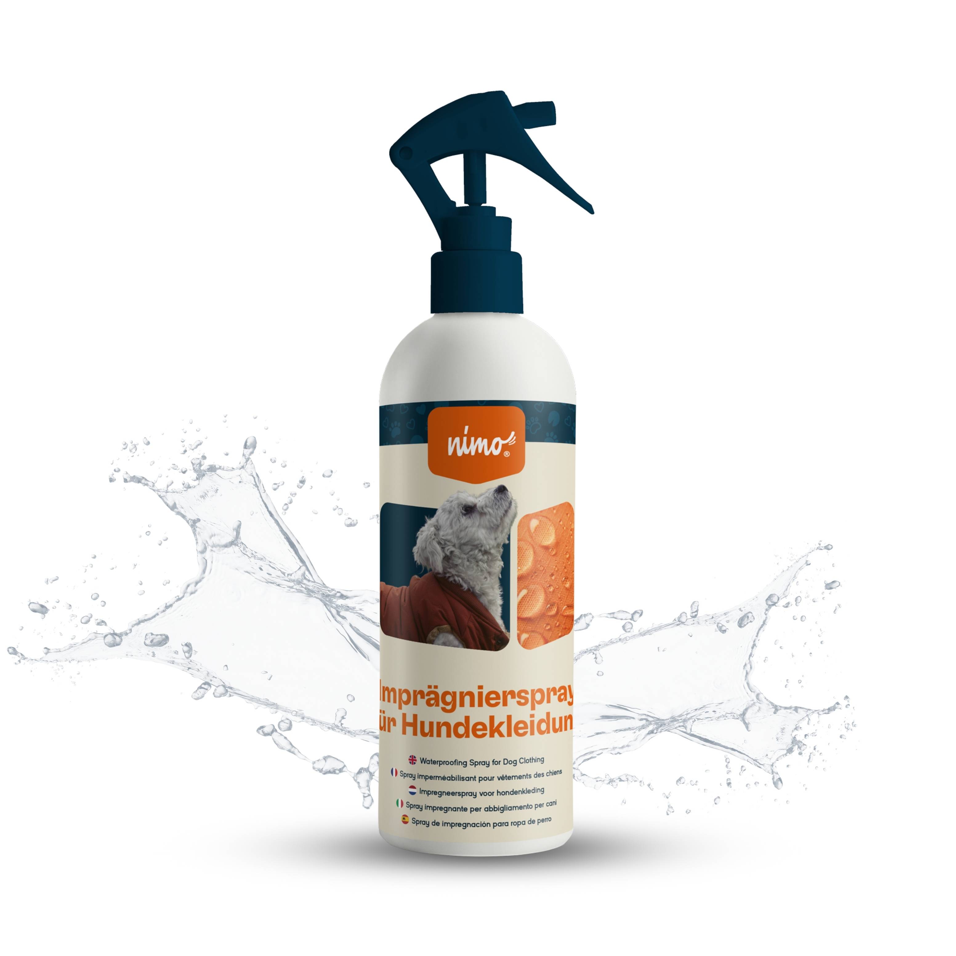 nimo Imprägnierspray für Hundebekleidung - Versiegelung zum Schutz gegen Nässe & Schmutz
