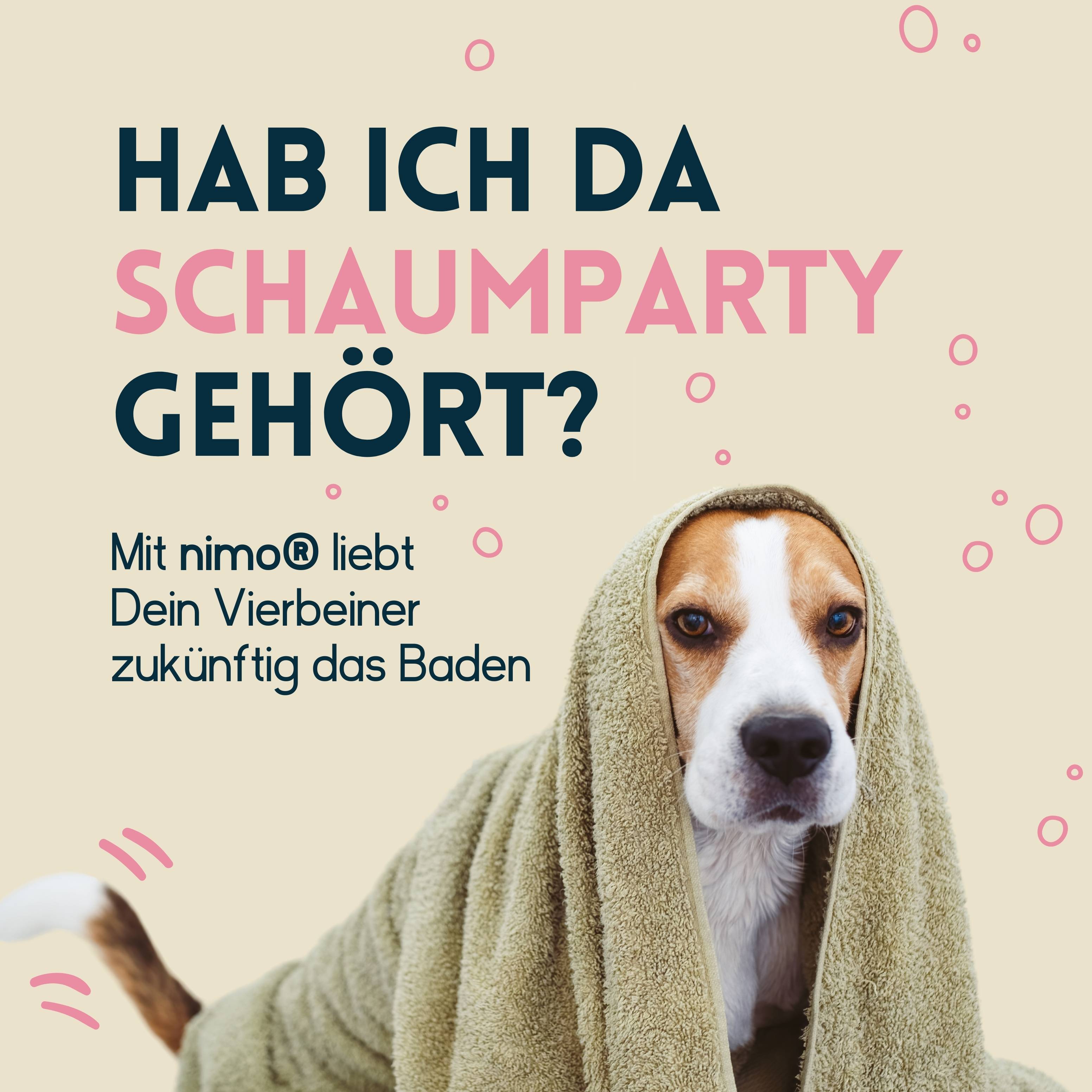 nimo Hunde Shampoo sensitiv - ohne Duftstoffe & pH-Neutral für alle Rassen