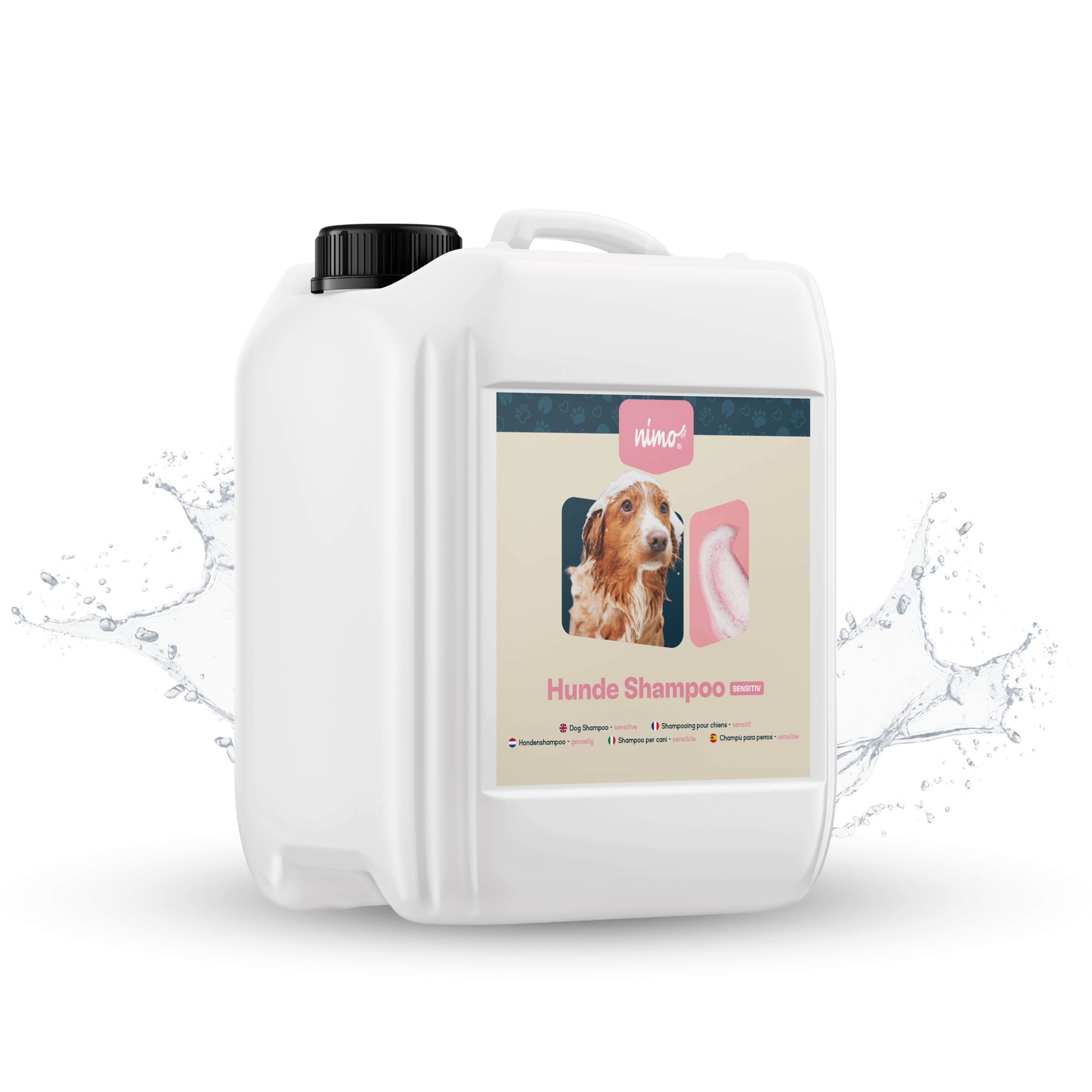 nimo Hunde Shampoo sensitiv - ohne Duftstoffe & pH-Neutral für alle Rassen