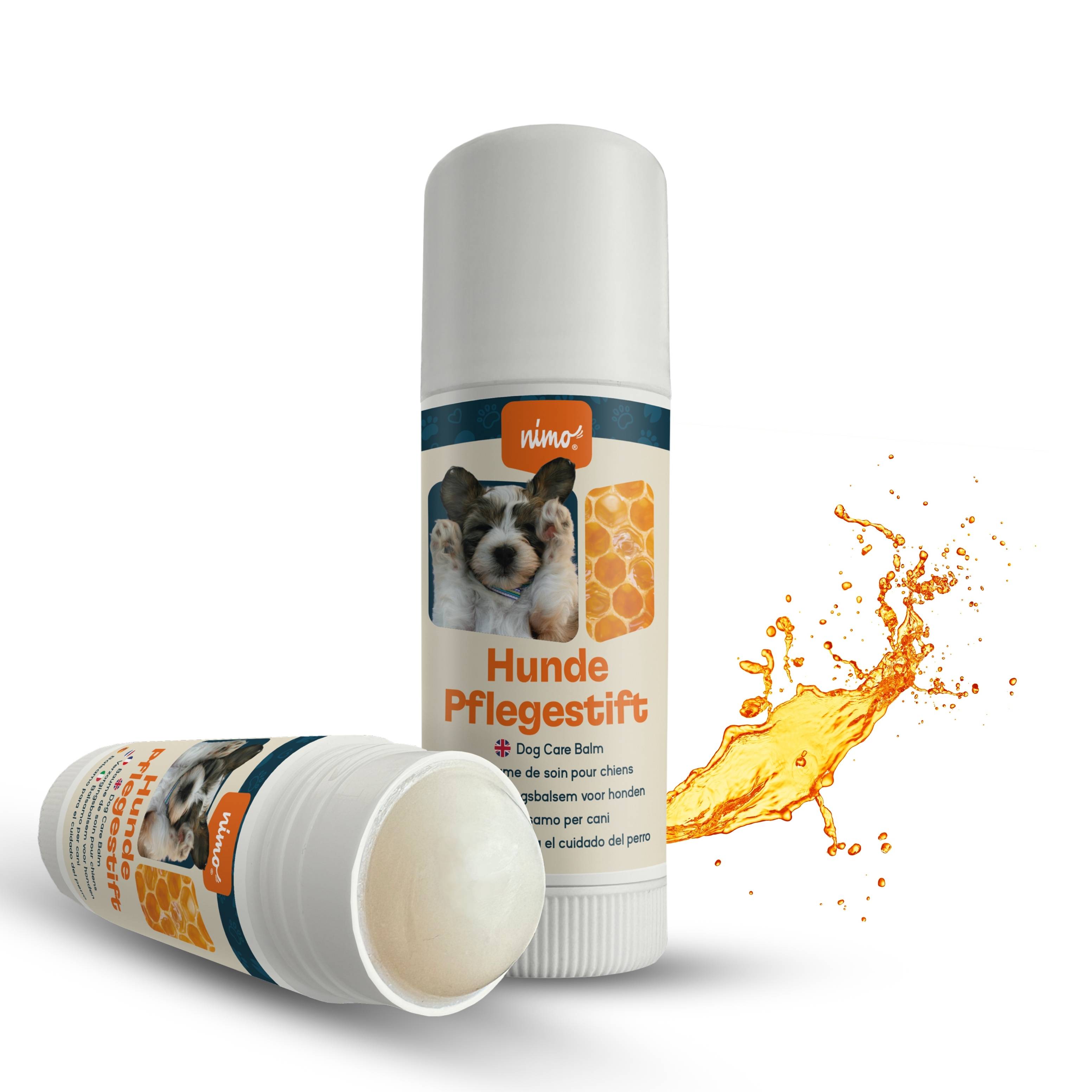 nimo Hunde Pflegestift - mit Bienenwachs & Propolis gegen gereizte und trockene Stellen