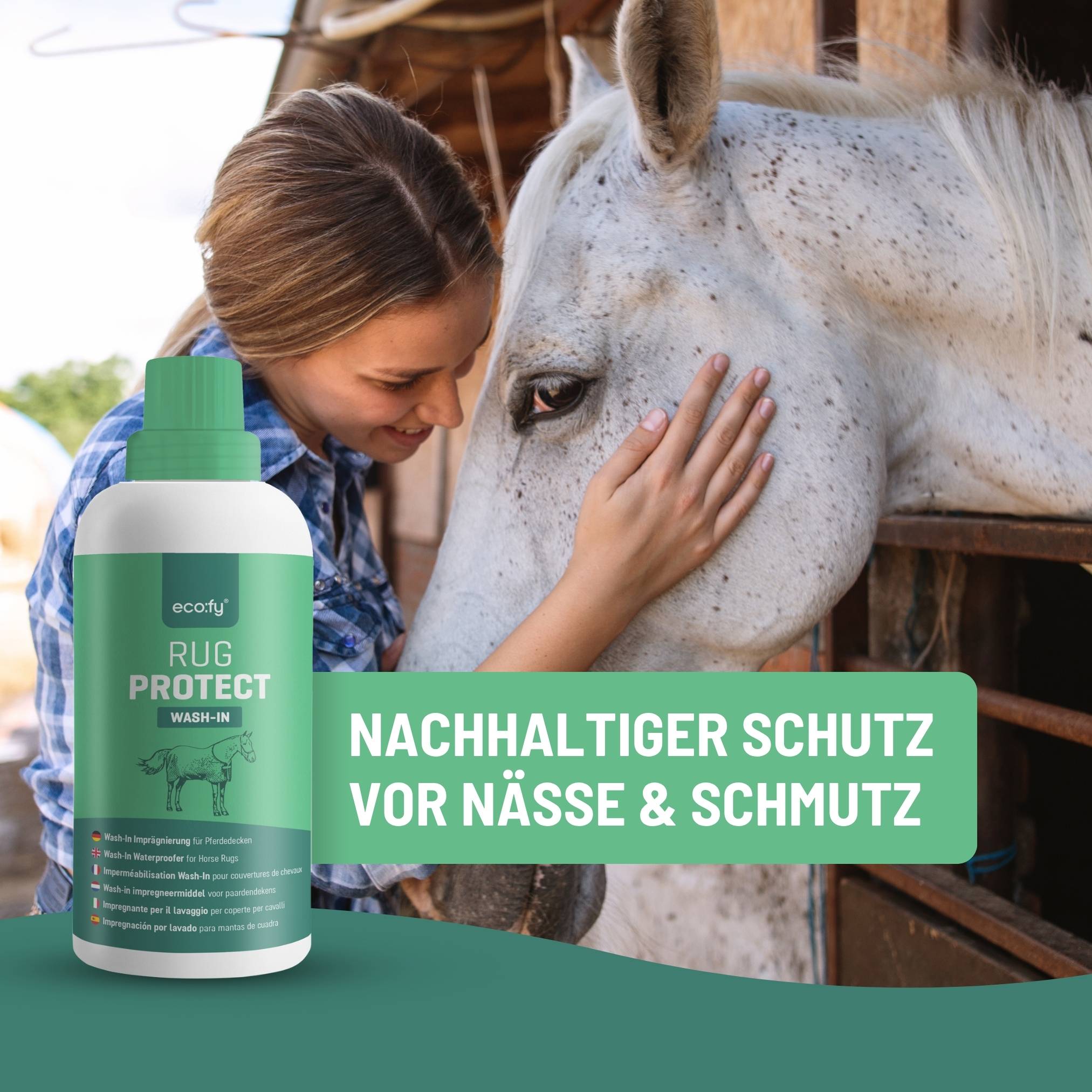 eco:fy Pferdedecken Wash-In Imprägnierung - Einwasch Imprägniermittel, Imprägnierer