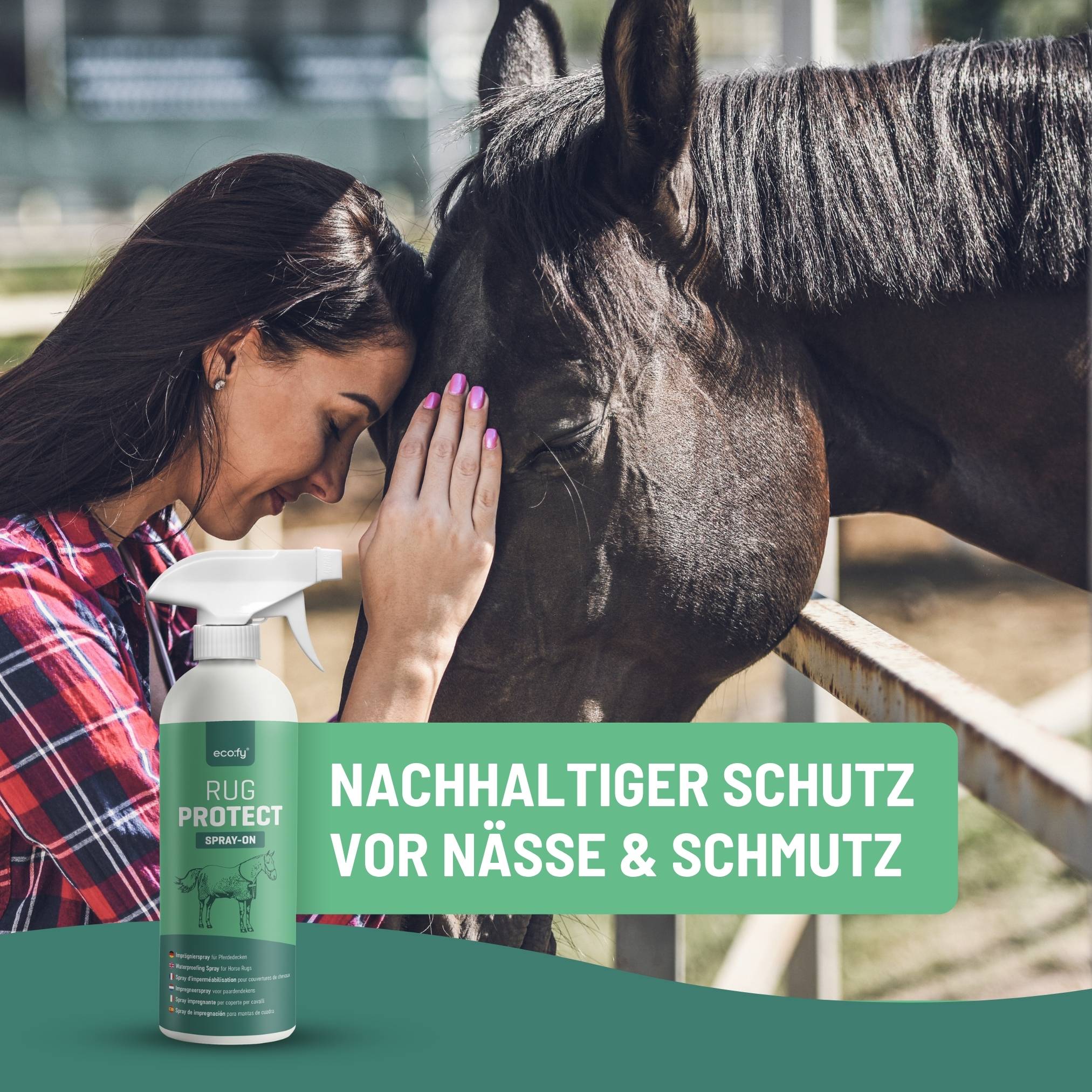 eco:fy Pferdedecken Imprägnierspray - Spray-On Imprägnierung, Imprägniermittel