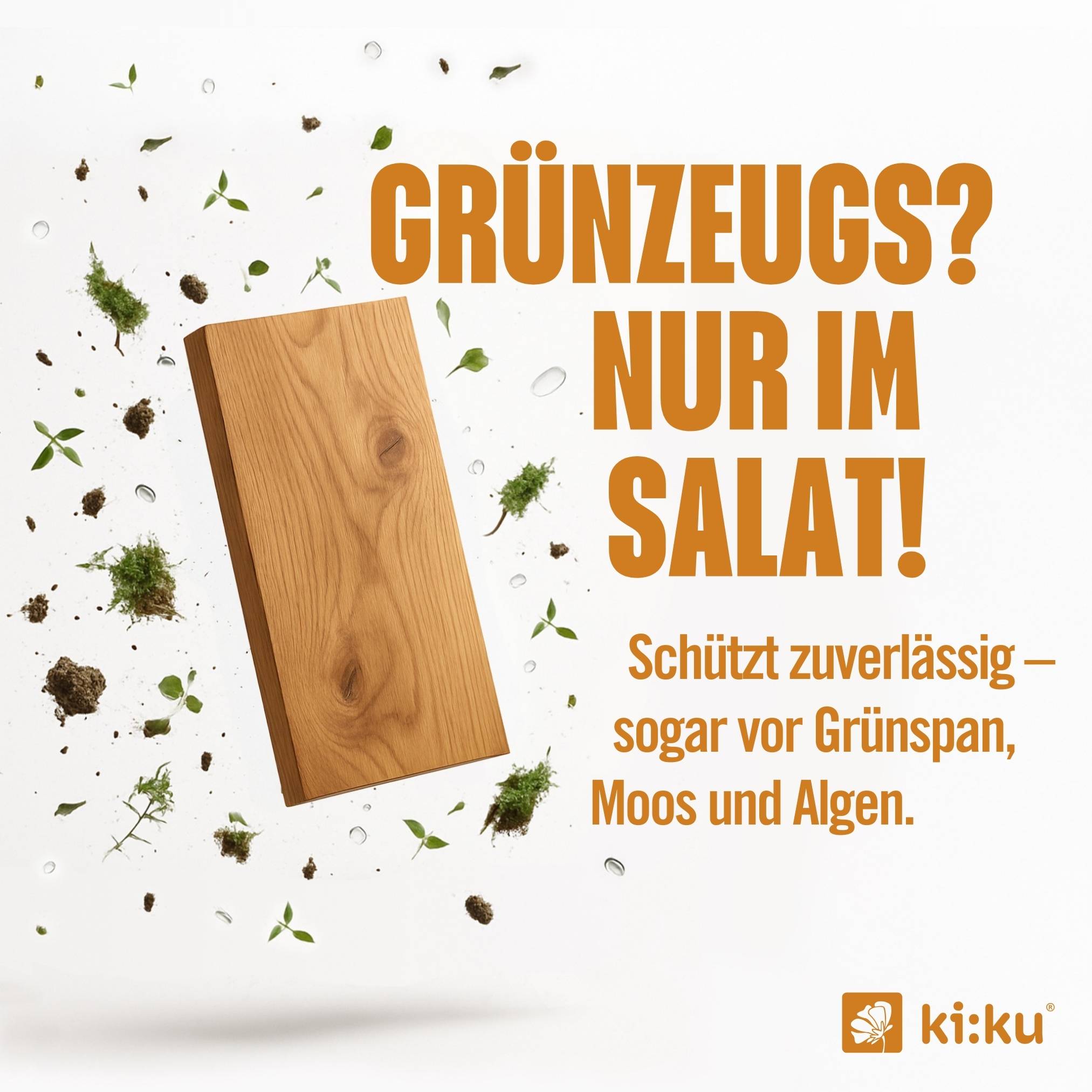 ki:ku Holz & WPC Imprägnierung - schützt zuverlässig vor Nässe & Schmutz