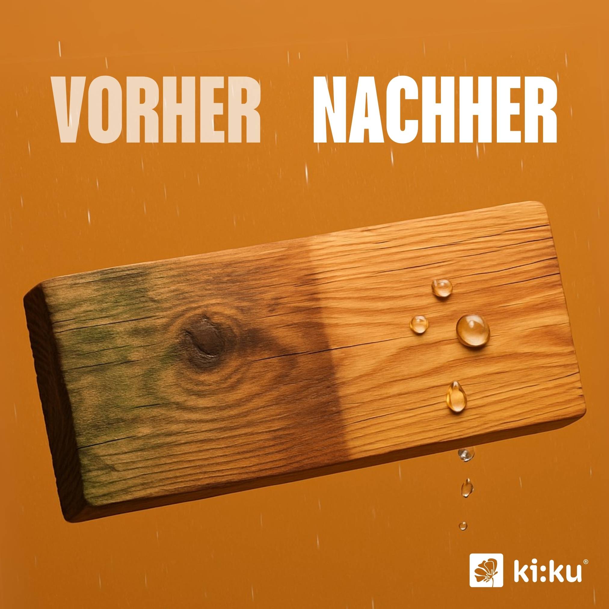 ki:ku Holz & WPC Imprägnierung - schützt zuverlässig vor Nässe & Schmutz