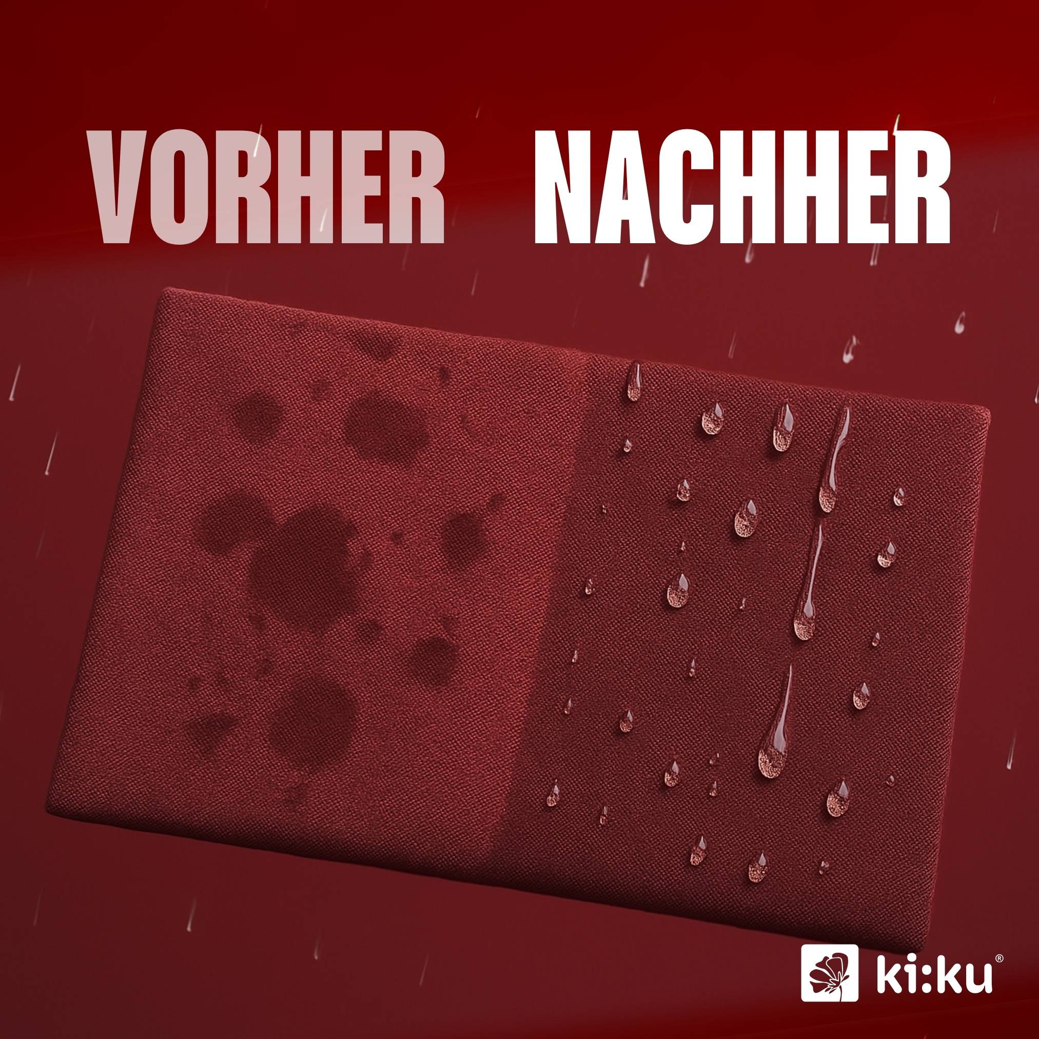 ki:ku Universal Imprägnierung - schützt Textilien, Leder, Wolle, Synthetik uvm. zuverlässig vor Nässe