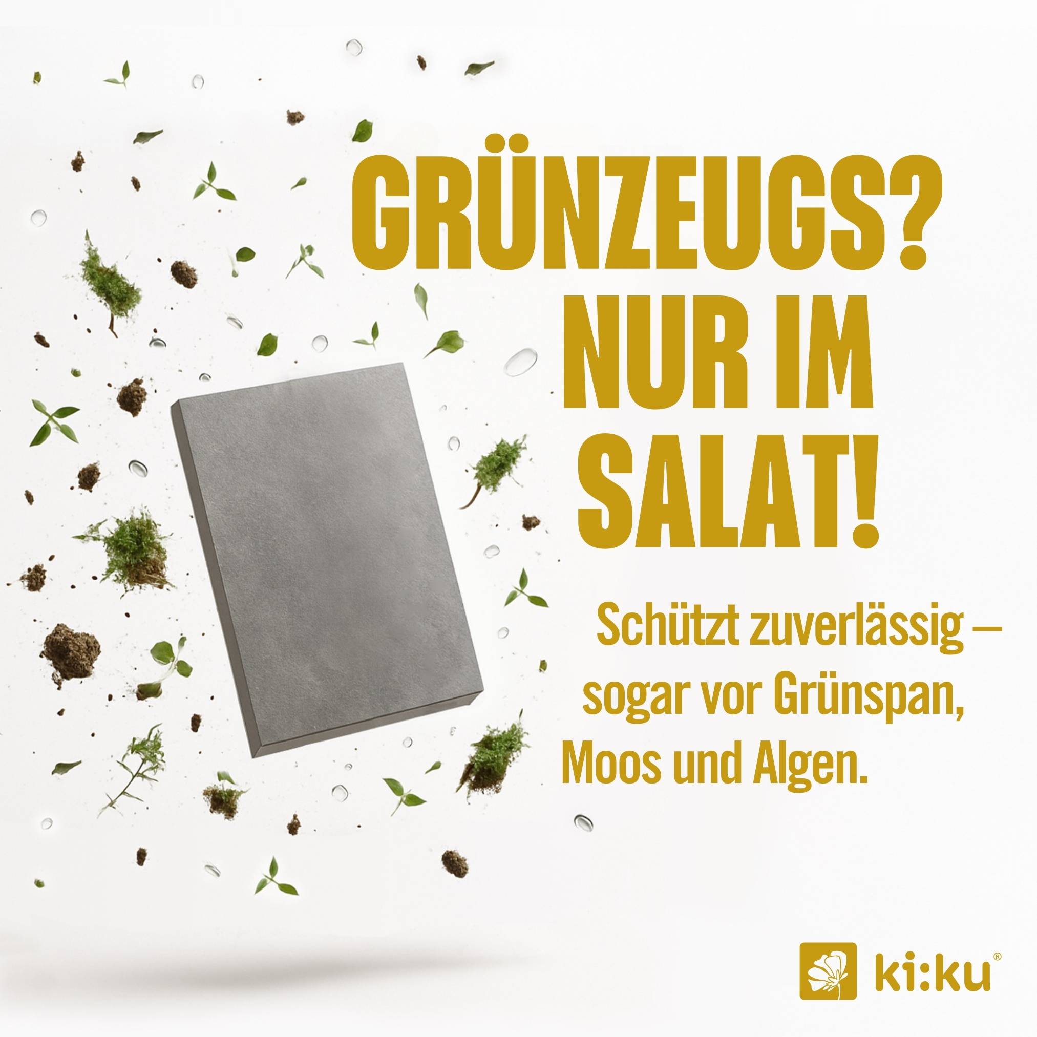 ki:ku Stein Imprägnierung - schützt mineralische Steinflächen vor Nässe & Schmutz