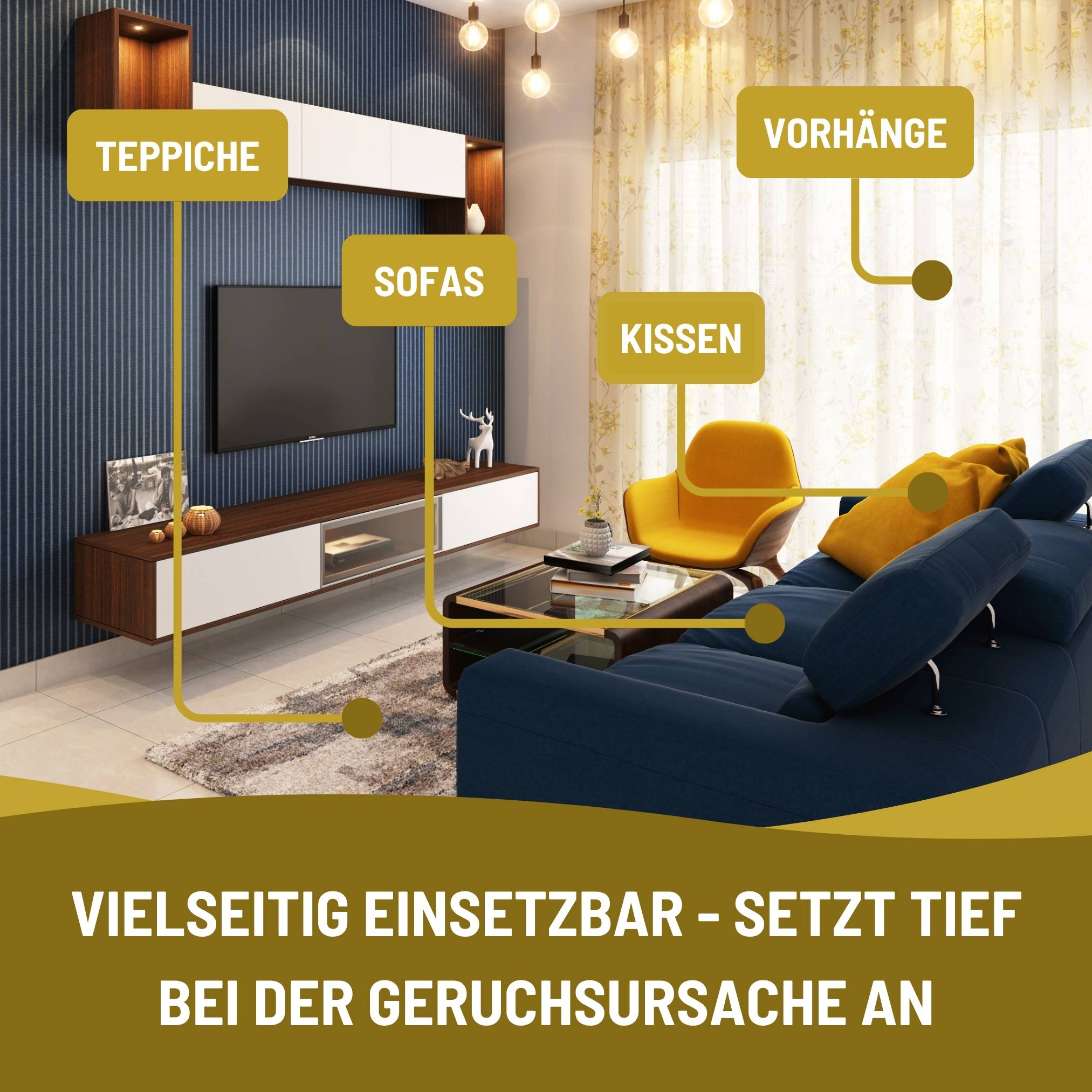 eco:fy Textilien- & Möbel-Geruchsabsorber - entfernt festsitzende Gerüche