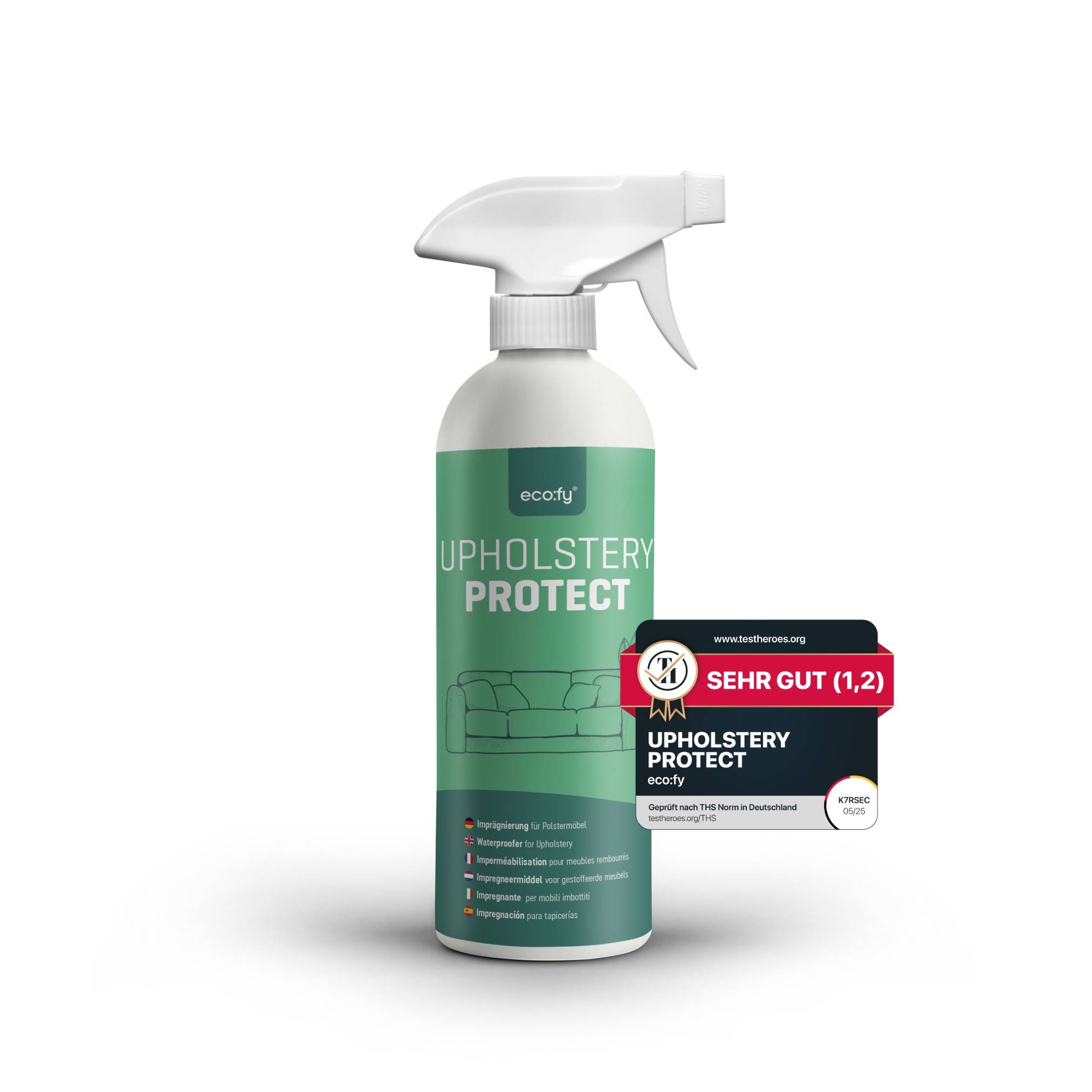 eco:fy Polstermöbel-Imprägnierspray - Möbel-Schutz gegen Flecken und Schmutz