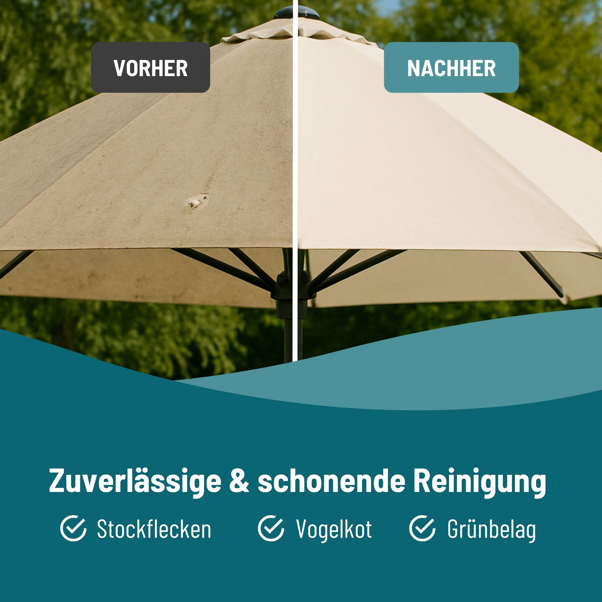 eco:fy Markisen- & Sonnenschirm-Reiniger - Schmutz- und Fleckentferner