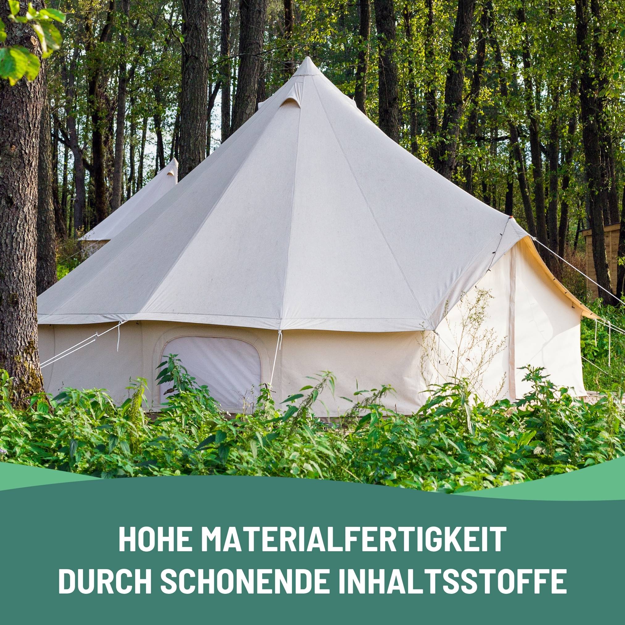 eco:fy Zelt Imprägnierung & Nahtdichter – Wasserdichtes Imprägnierspray für Zelte, Pavillons & Outdoor Zubehör Regenschutz (2,5l)