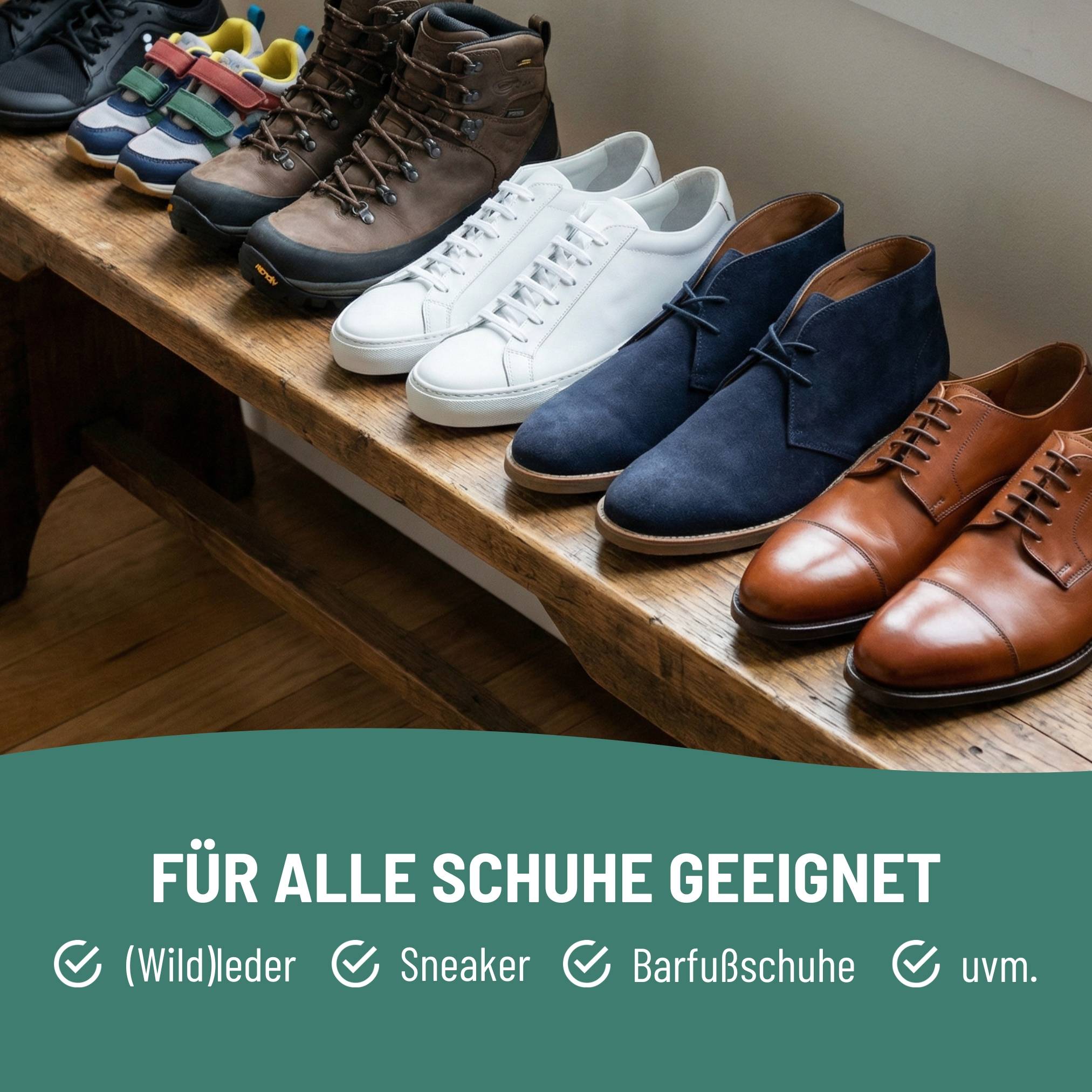 eco:fy Schuh-Imprägnierung - Spray gegen Nässe & Schmutz für Stoff, Leder, Mischgewebe