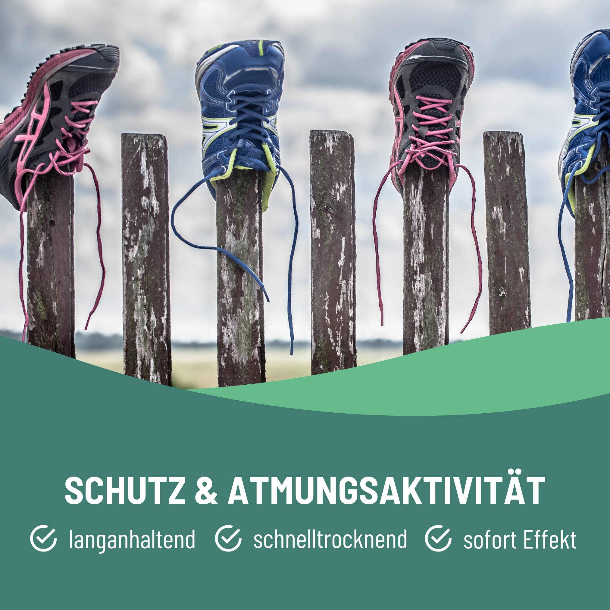 eco:fy Schuh-Imprägnierung - Spray gegen Nässe & Schmutz für Stoff, Leder, Mischgewebe