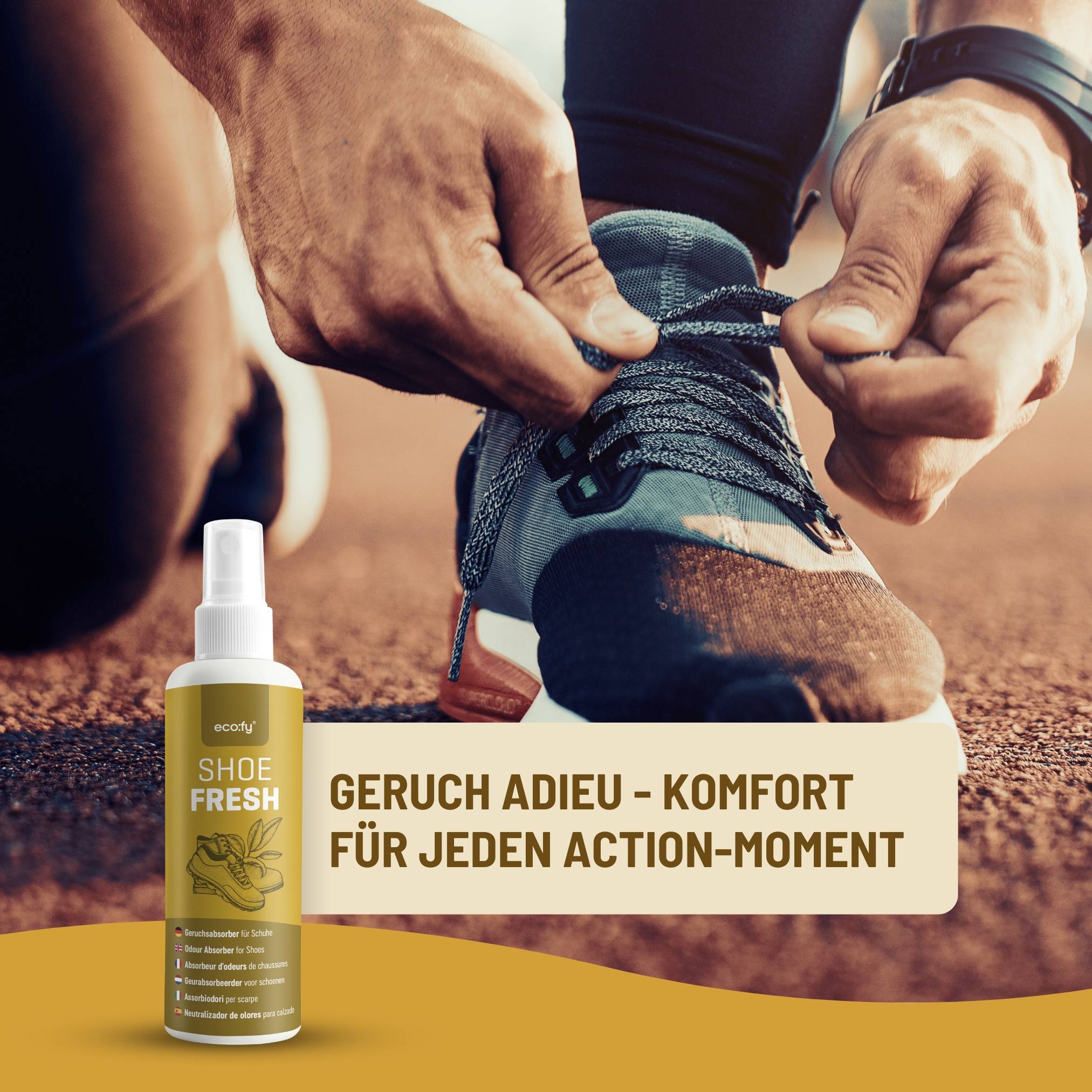eco:fy Schuh-Geruchsabsorber - Geruchsentferner gegen unangenehme Gerüche in Schuhen